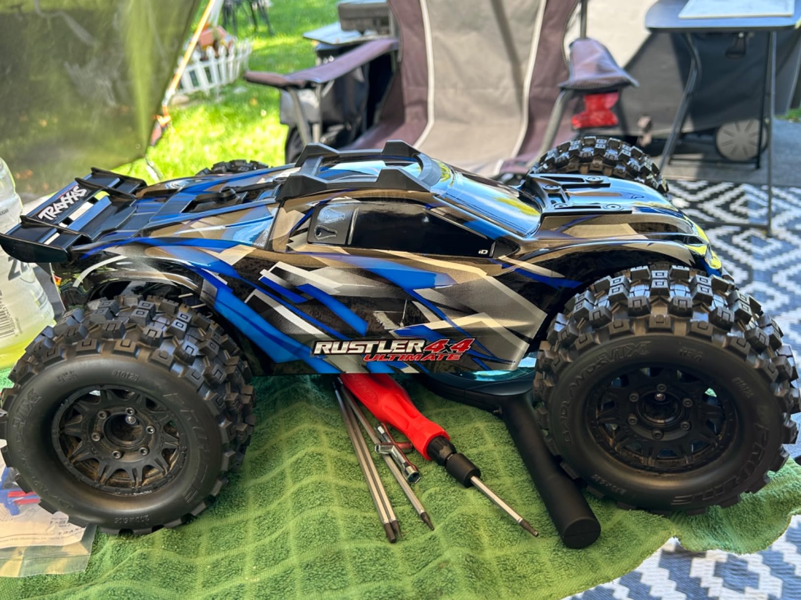 Traxxas Rustler 4x4 Ultimate VXL Blue 1/10 RTR Stadium Truck customer photo 1