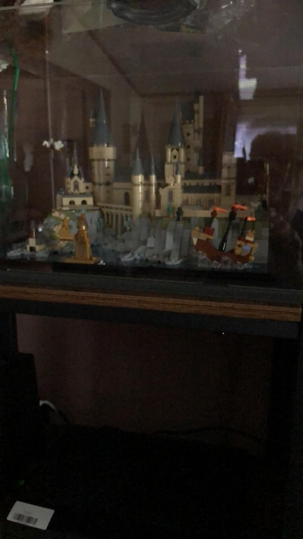 Acrylic Display Case for Lego Hogwarts Castle and Grounds 76419 Himeji Castle 21060 for Lego Display Thickened Clear Acrylic Display Cases for Collectibles Assemble Dustproof Box(Black Base) customer photo 2