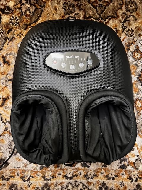 Snailax 2026 Shiatsu Foot Massager with Heat, Deep Kneading, Compression, Vibration, FSA Eligible Hsa Electric Feet Massage Machine for Plantar Fasciitis, Neuropathy, Gift for Women Man customer photo 2