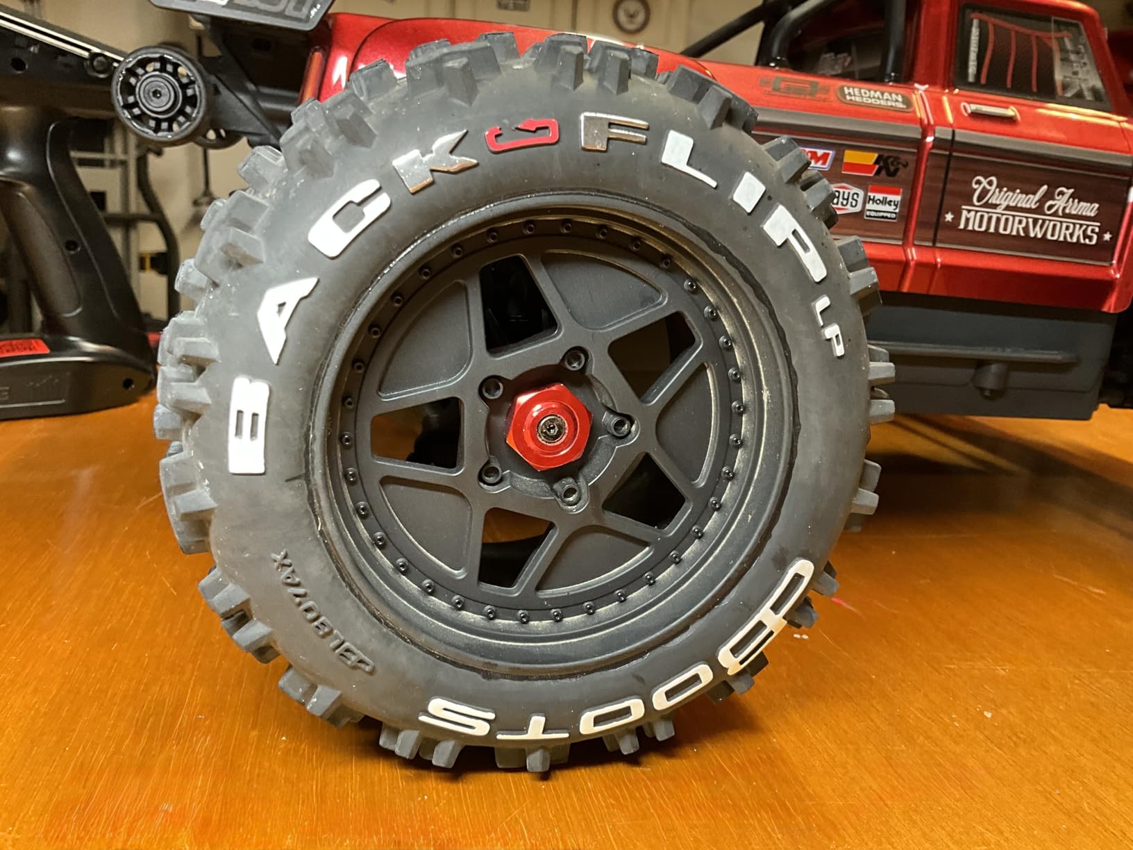 ARRMA RC Truck Outcast 4X4 4S BLX 1/10TH 4WD Stunt Truck RTR (Battery and Charger Not Included), Red, ARA4410V2T4 customer photo 1