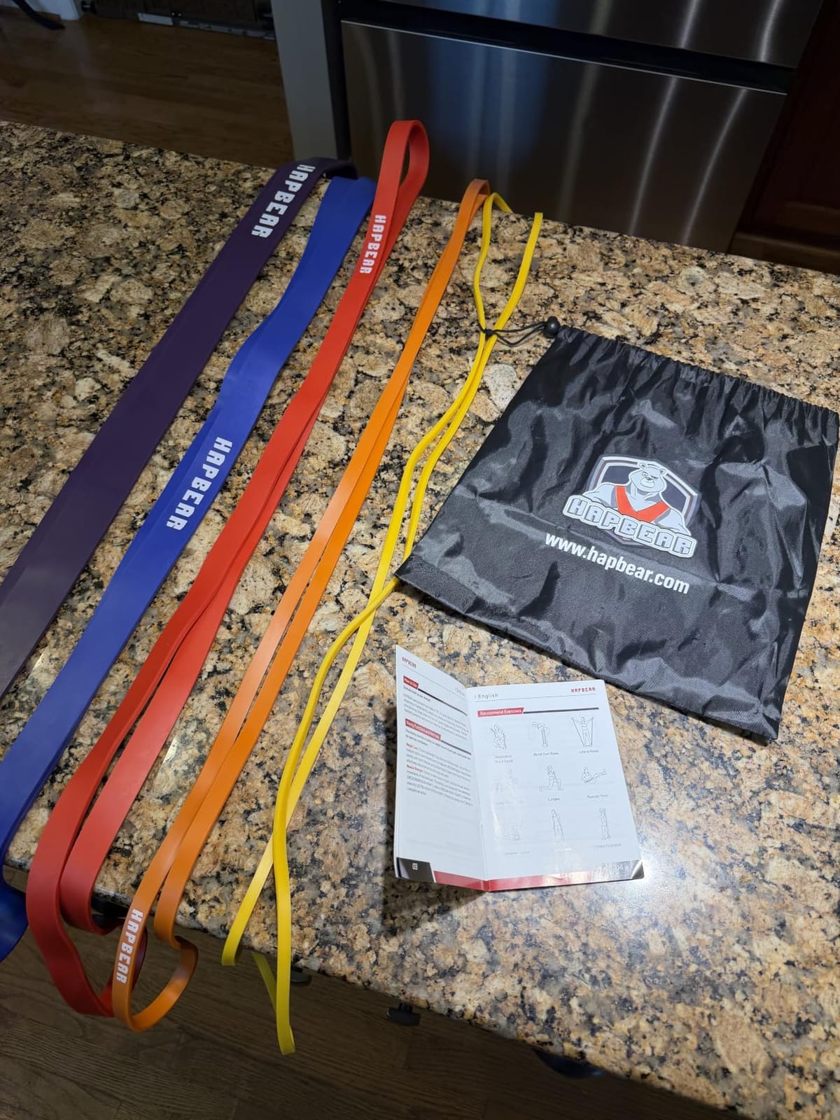 HAPBEAR Pull Up Assistance Bands - Pull Up Bands - Resistance Bands - Exercise Bands Resistance Bands Set of 5 - Workout Bands for Working Out, Stretching, Muscle Training customer photo 2