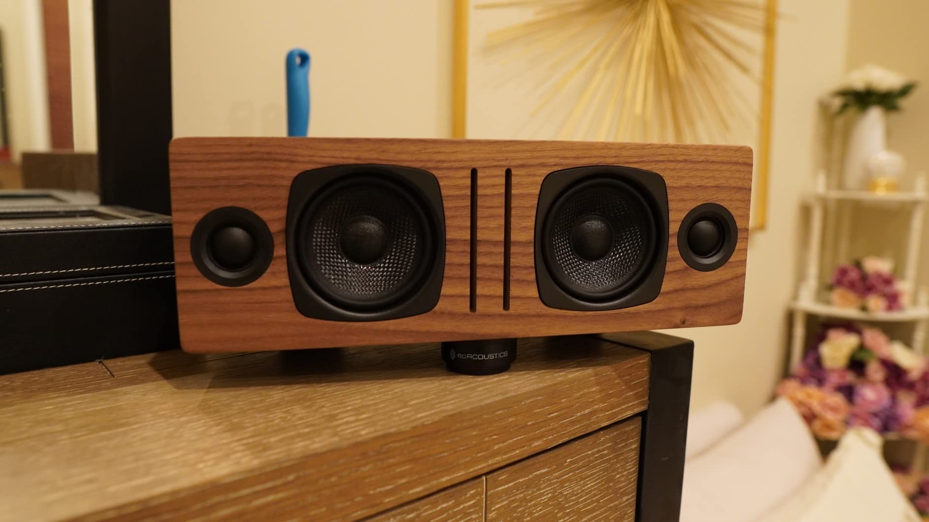 Audioengine A2 AIO (B2) Bluetooth Speaker - Premium Wireless Home Speaker for Music Streaming from Phone, Tablet and Computer - White customer photo 2