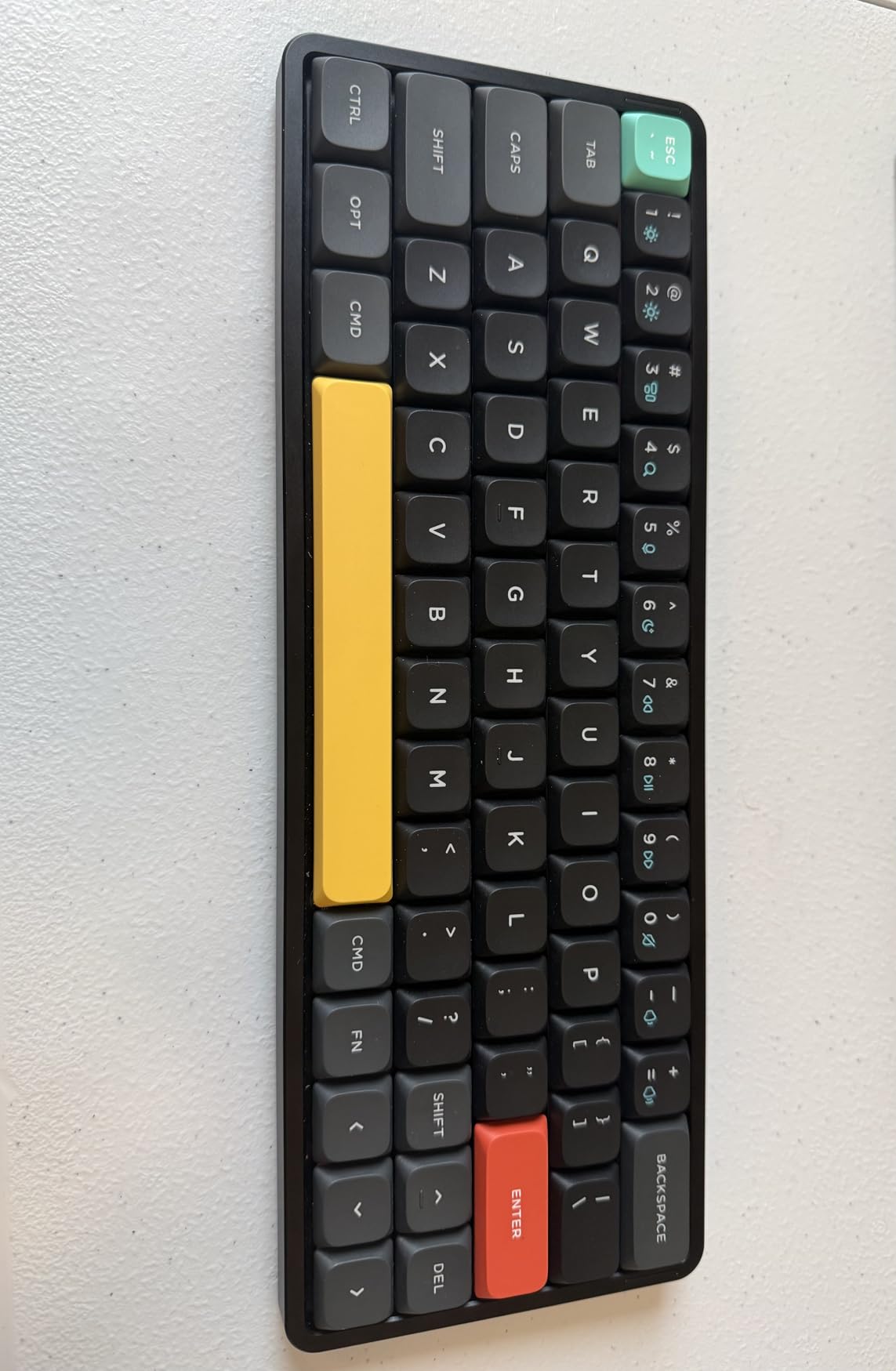 Air60 V2 Portable Wireless Keyboard 60% Low Profile Mechanical Keyboard Support QMK/VIA Compatible with Windows/mac OS/Linux Supports Bluetooth 5.1/2.4GHz/Wired (USB-C) Gateron Cowberry Switch customer photo 1