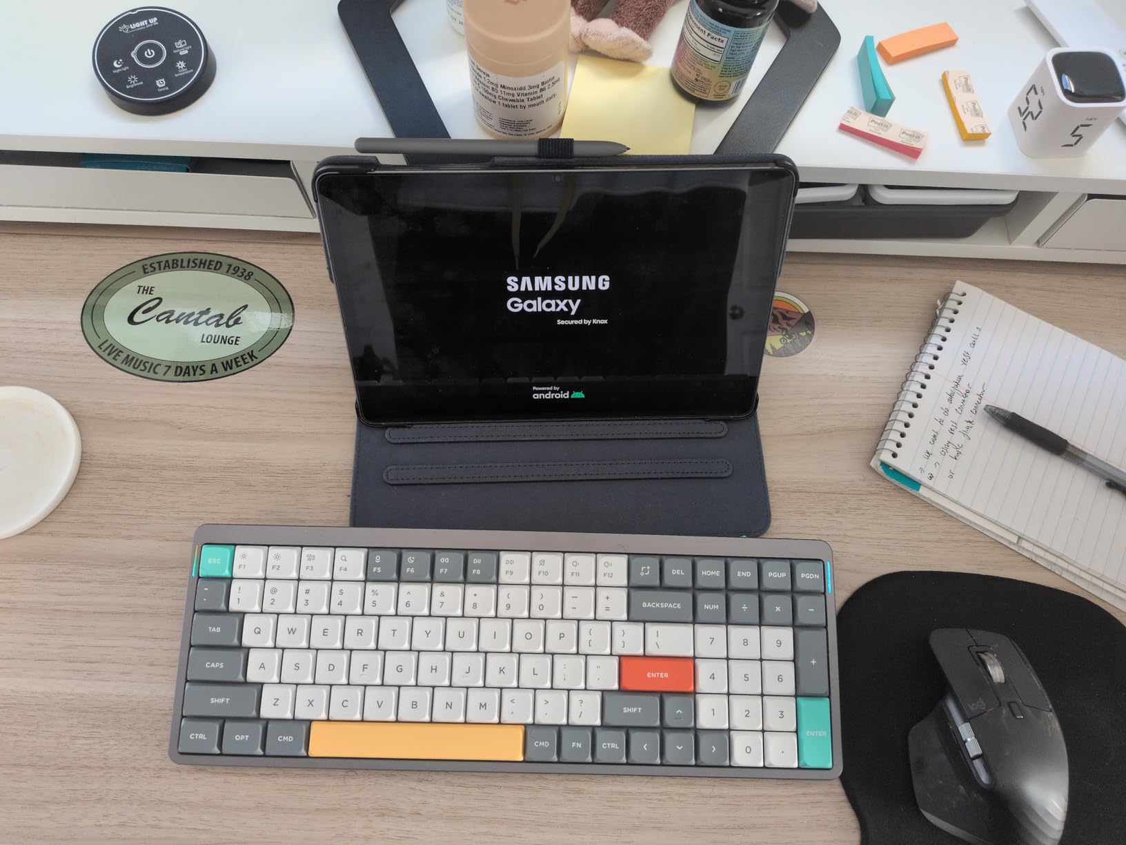 NuPhy Air96 V2 Wireless Mechanical Keyboard, 100 Keys RGB Backlit Keyboard, Supports Bluetooth 5.1, 2.4G and Wired Connection, for PC/Laptop/Windows/Mac - Black Gateron Moss Switch customer photo 1