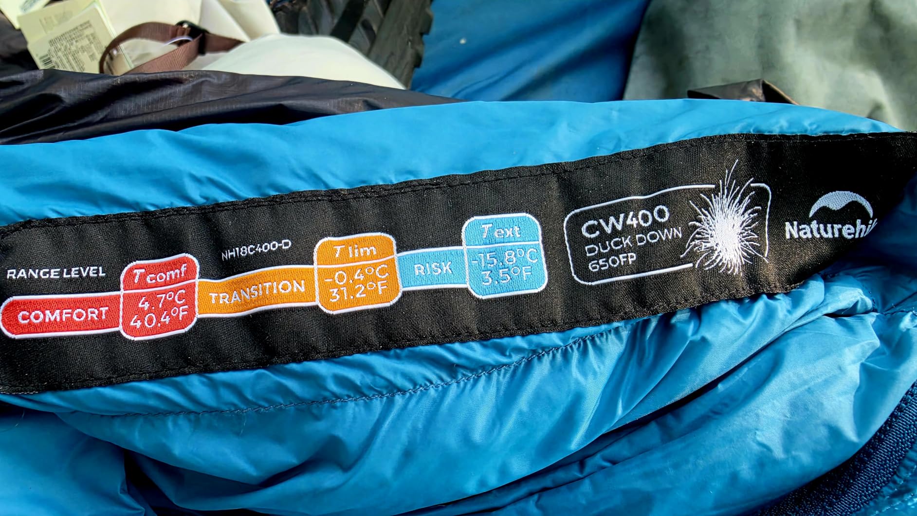 Naturehike Ultralight Down Sleeping Bag, 650FP Backpacking Sleeping Bag for Adults, 40.4℉ Waterproof Sleeping Bags for Camping, Hiking, Traveling with Compression Sack customer photo 1