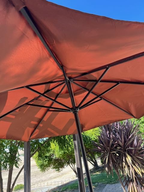 Blissun 9ft Patio Umbrella Replacement Canopy, Market Umbrella Top, Outdoor Table Umbrella Canopy for 8 Ribs, Canopy Only customer photo 1