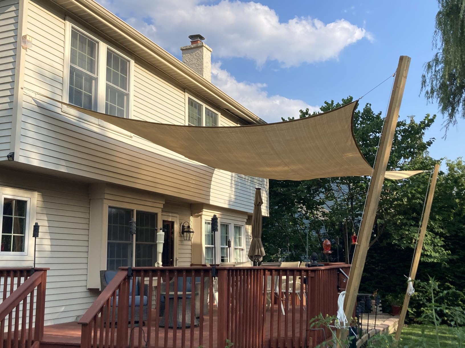 16' x 20' Rectangular Sun Sail Shades Canopy UV Block Outdoor Shades for Patio Garden Backyard Pergola customer photo 2
