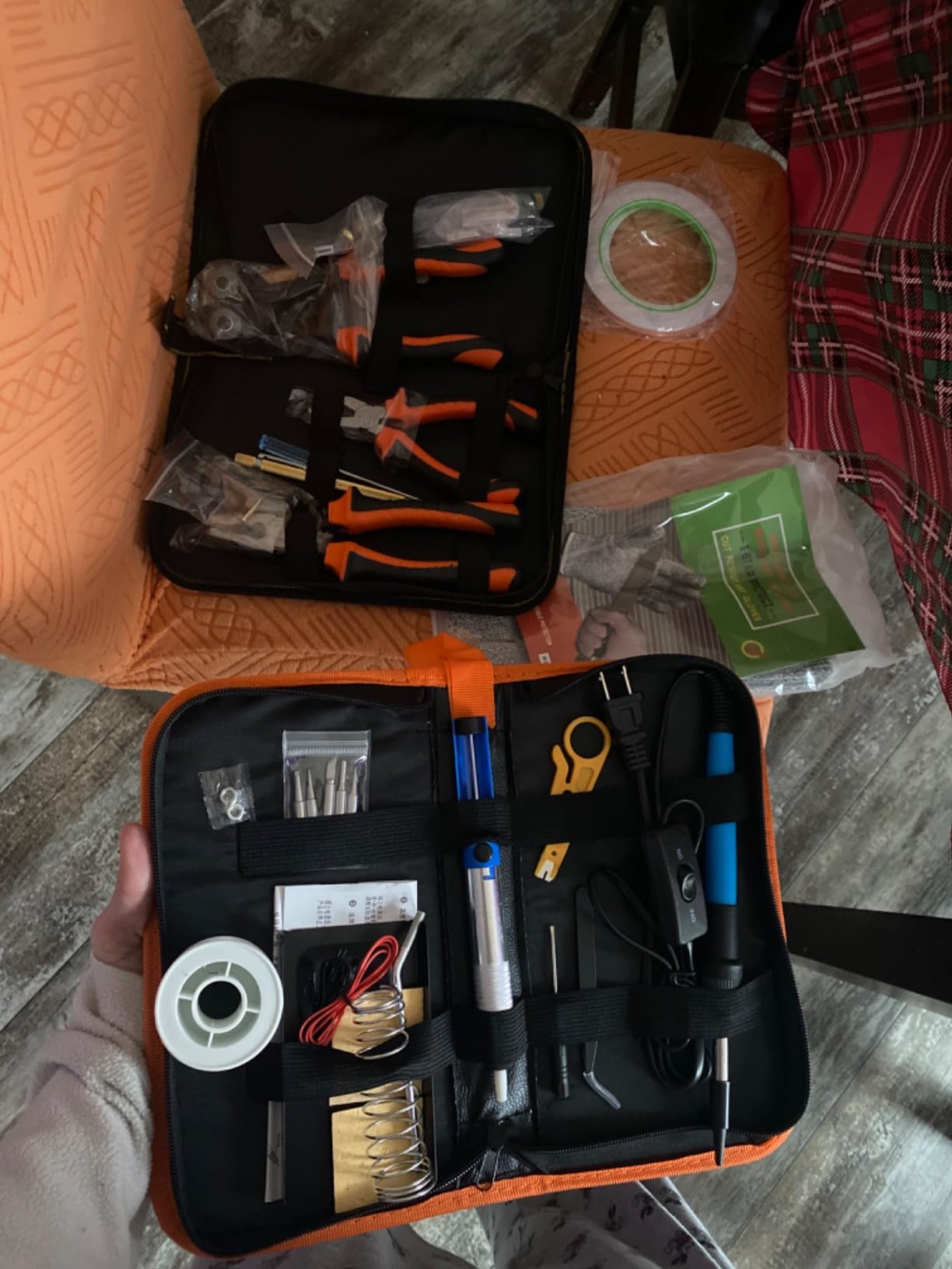 Stained Glass Kit, Stained Glass Supplies, Stained Glass Kits for Adults, with 100W Soldering Iron Kit, 2mm 60/40 solder wire, Glass Cutter Tool Kit, for Stained Glass Making customer photo 1