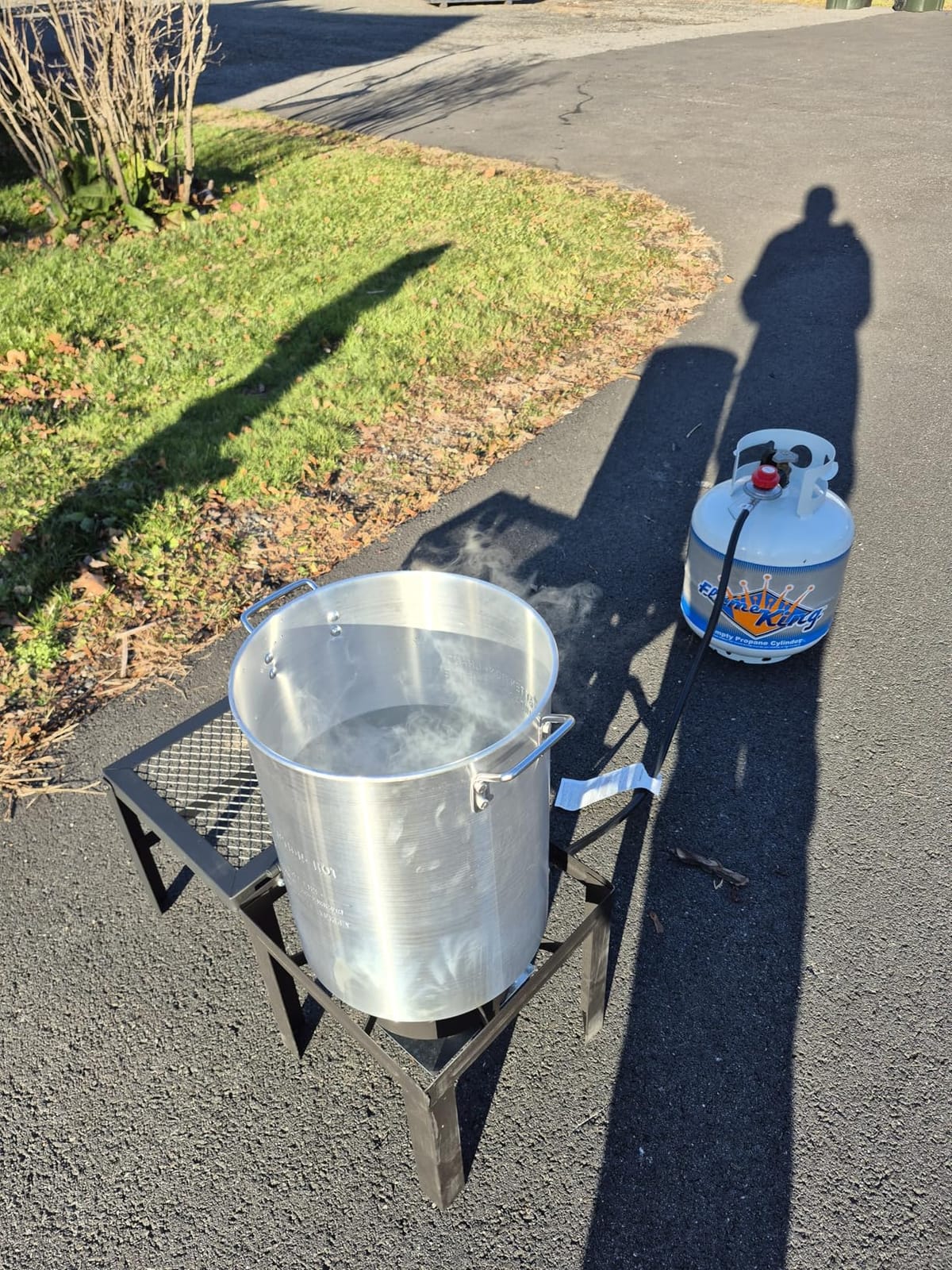 ROVSUN 30QT Turkey Fryer & 10QT Fish Fryer with 55000BTU Propane Burner, Outdoor Deep Fryer & Seafood Crawfish Boiler Steamer Pot customer photo 2