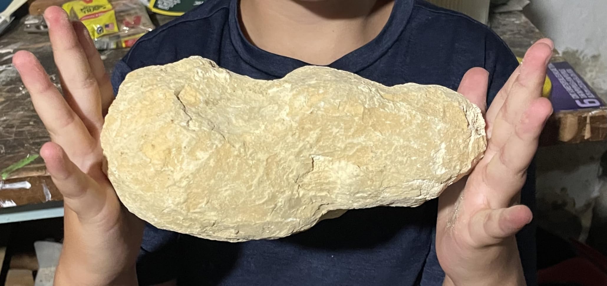 TruEnergy Jumbo Break Your Own Geodes - 2 Massive Natural Crystal Geodes 4.5 to 6.5 Inch, Easy Crack-Open Geology Specimens - Magnifying Glass & Geologist Guide - Gift Ready - [Jumbo] customer photo 2