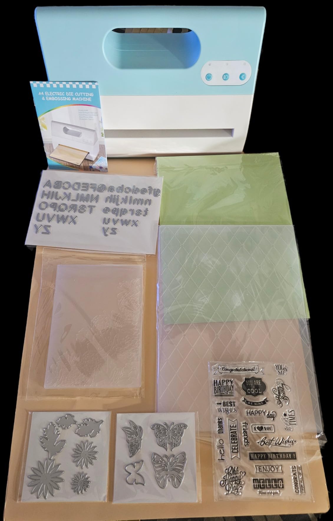 CraftGenes A4 Electric Die Cutting and Embossing Machine, 9-Inch, 200W | Automatic Feed Sensors; 110V Power; Starter Kit; No Manual Crank; Card Making, Scrapbooking, DIY Crafts customer photo 1