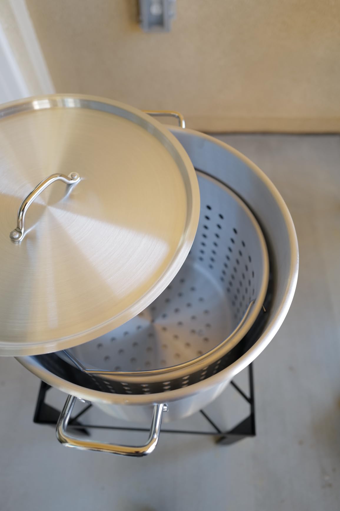 60QT Crawfish Boiler | Seafood Boiling Kit | Dustproof Cover | 12