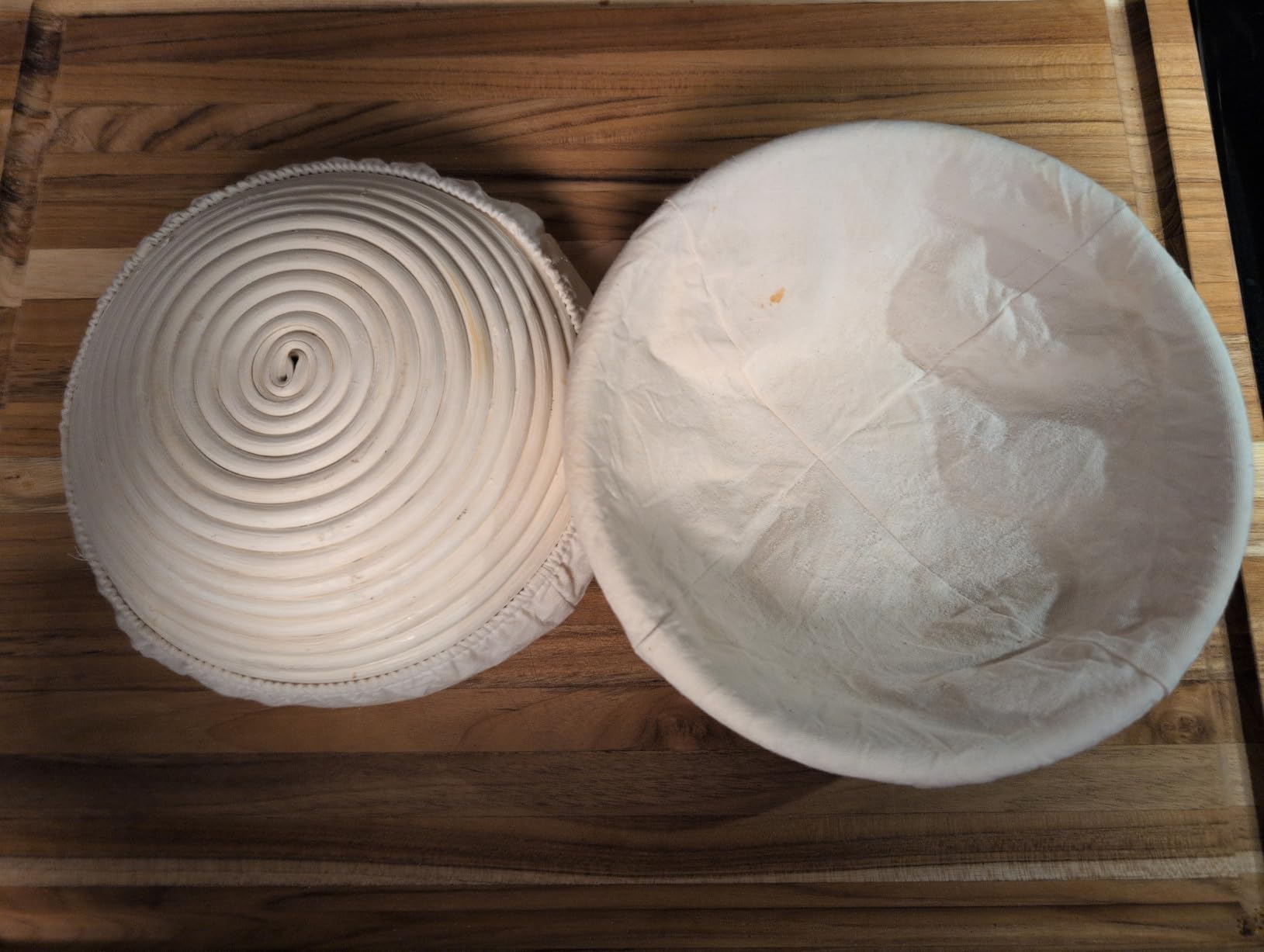 Dimpola Banneton Bread Proofing Basket - 9 inch Banneton Basket Set of 2 Sourdough Proofing Basket Round Proofing Bowls Handmade Rattan Baskets and Liners customer photo 1