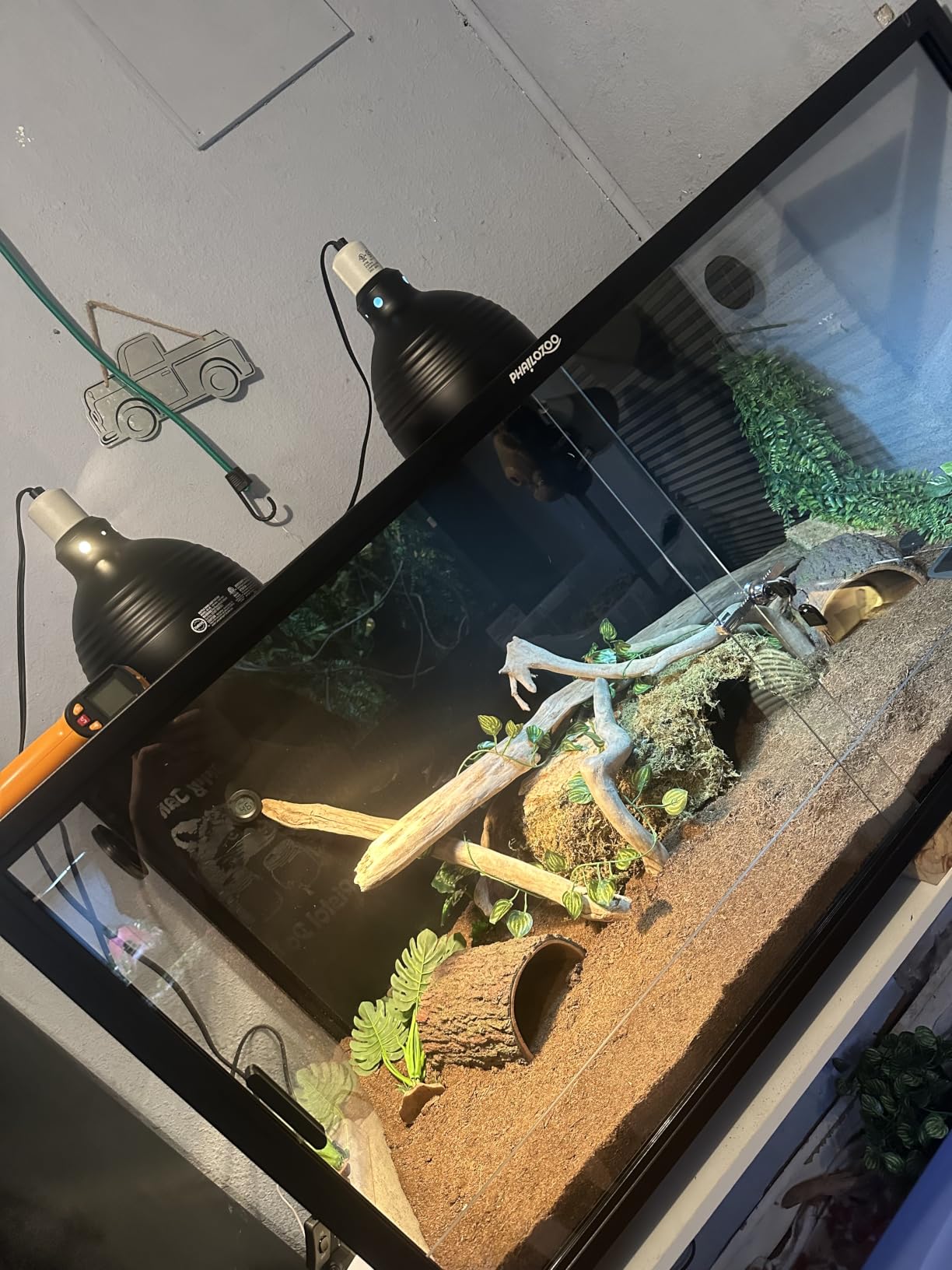Phailozoo 120 Gallon Reptile Tank, Stackable 4x2x2 Reptile Enclosure | Reptile Tank with Front Sliding Tempered Glass Doors, Optimal Ventilation & Light Penetration by Rust Proof Mesh Top customer photo 2
