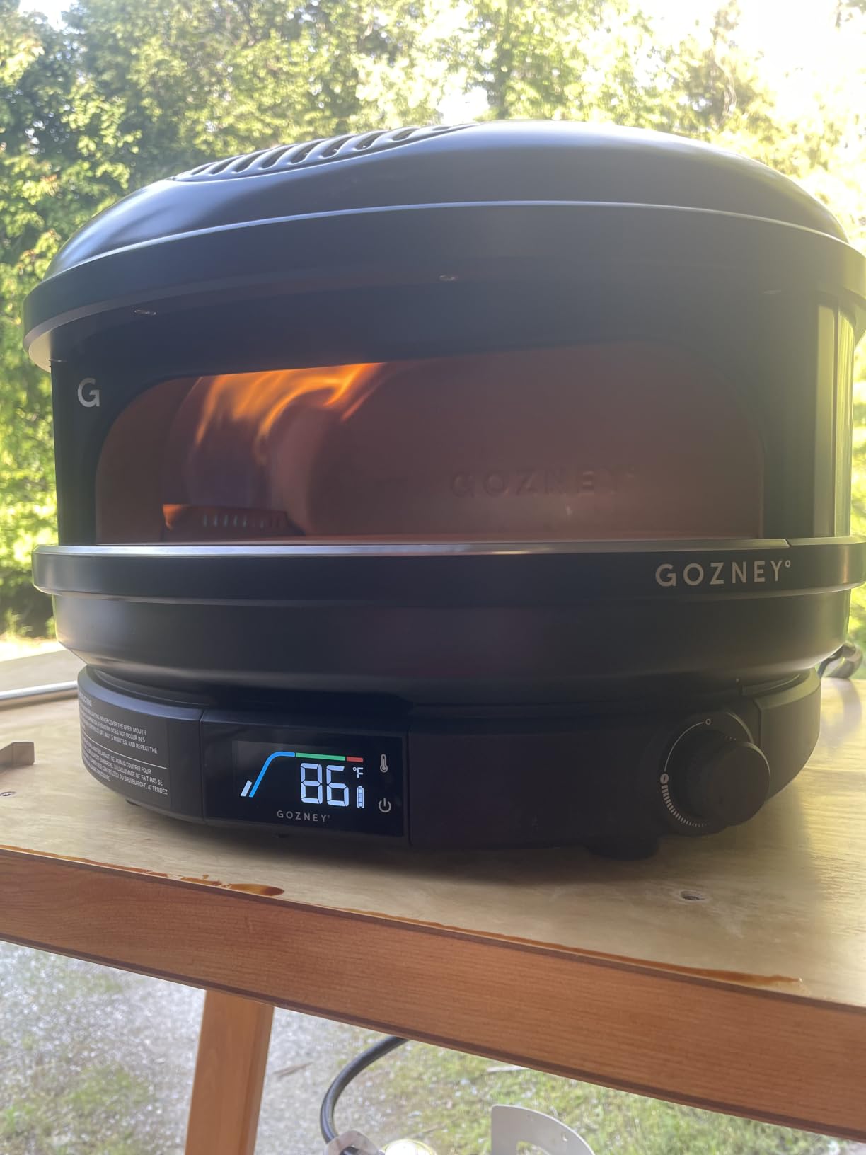 Arc XL Propane Outdoor Pizza Oven, Heats up to 950F - Off Black | Make 16