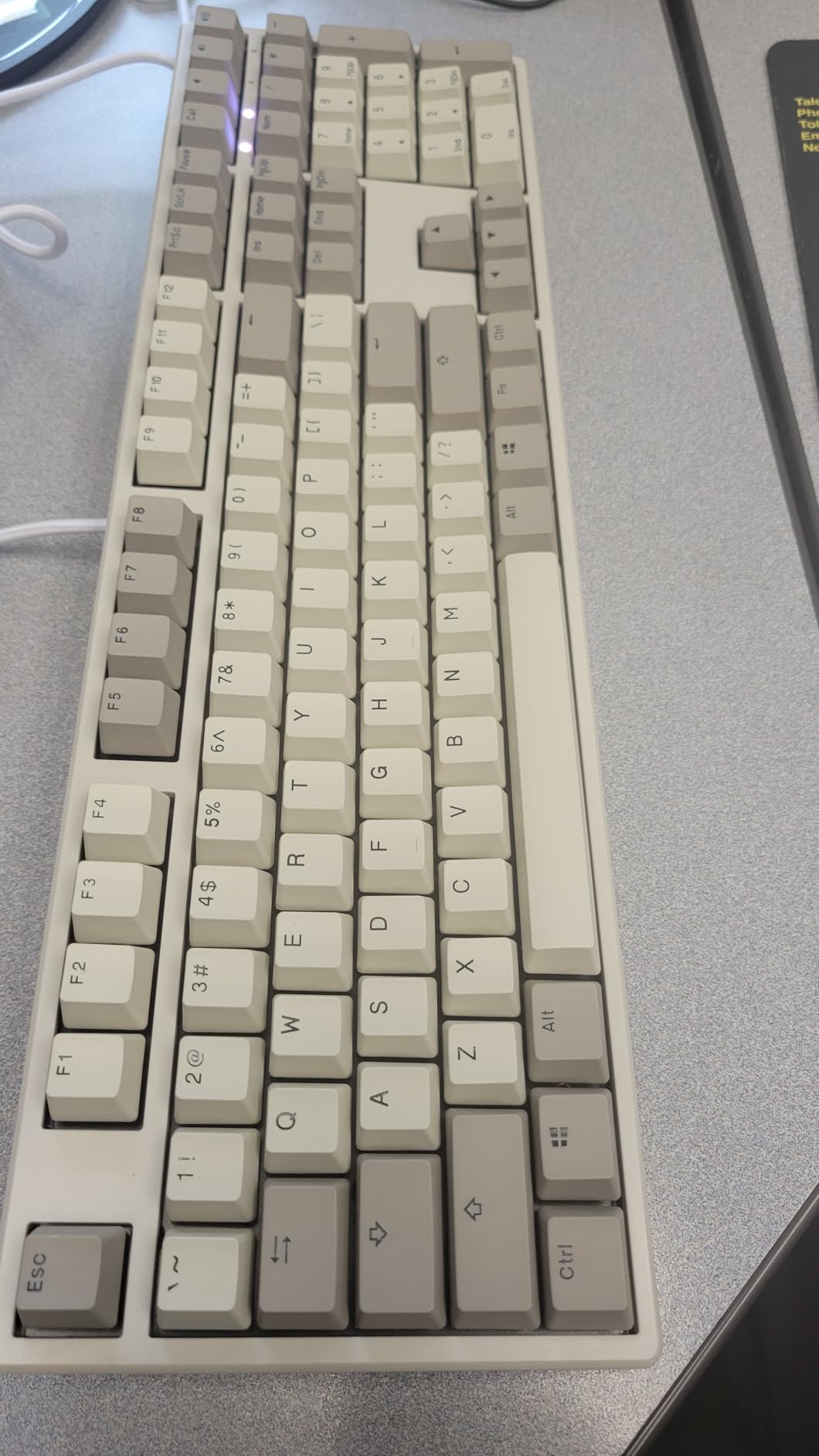 Ducky Origin Mechanical Gaming Keyboard, Cherry MX Brown, Vintage, PBT Doubleshot Keycaps customer photo 2