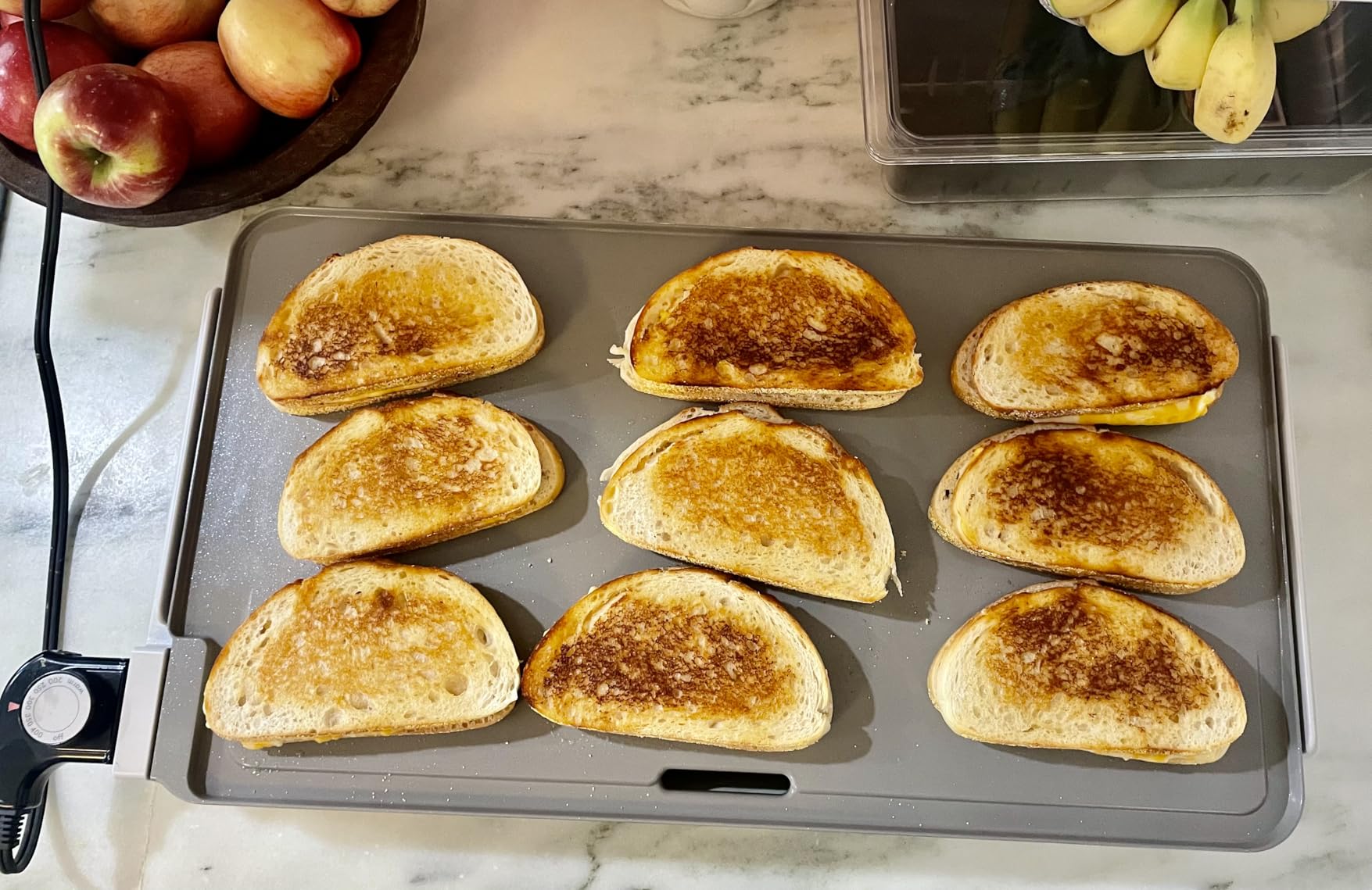 Bella 12 x 22 Electric Ceramic Nonstick, Nontoxic Griddle, Oatmilk customer photo 2
