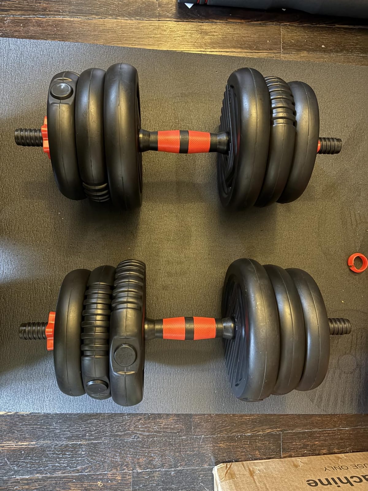 Adjustable Dumbbell set,20/30/45/70/90lbs Free Weight Set customer photo 2