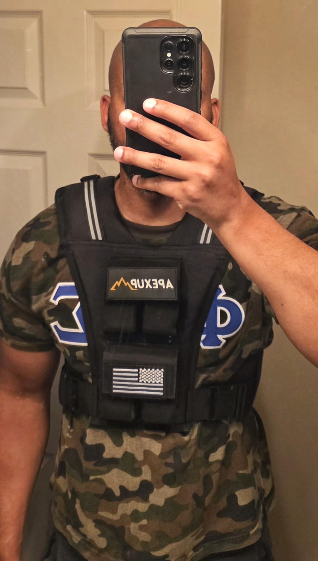 APEXUP Weighted Vest Men, Adjustable Weight Vest for Running | 1000D Durable Nylon, Removable Cast Iron Weights, Reflective Strips, Reinforced Stitching, for Walking Strength Training customer photo 2