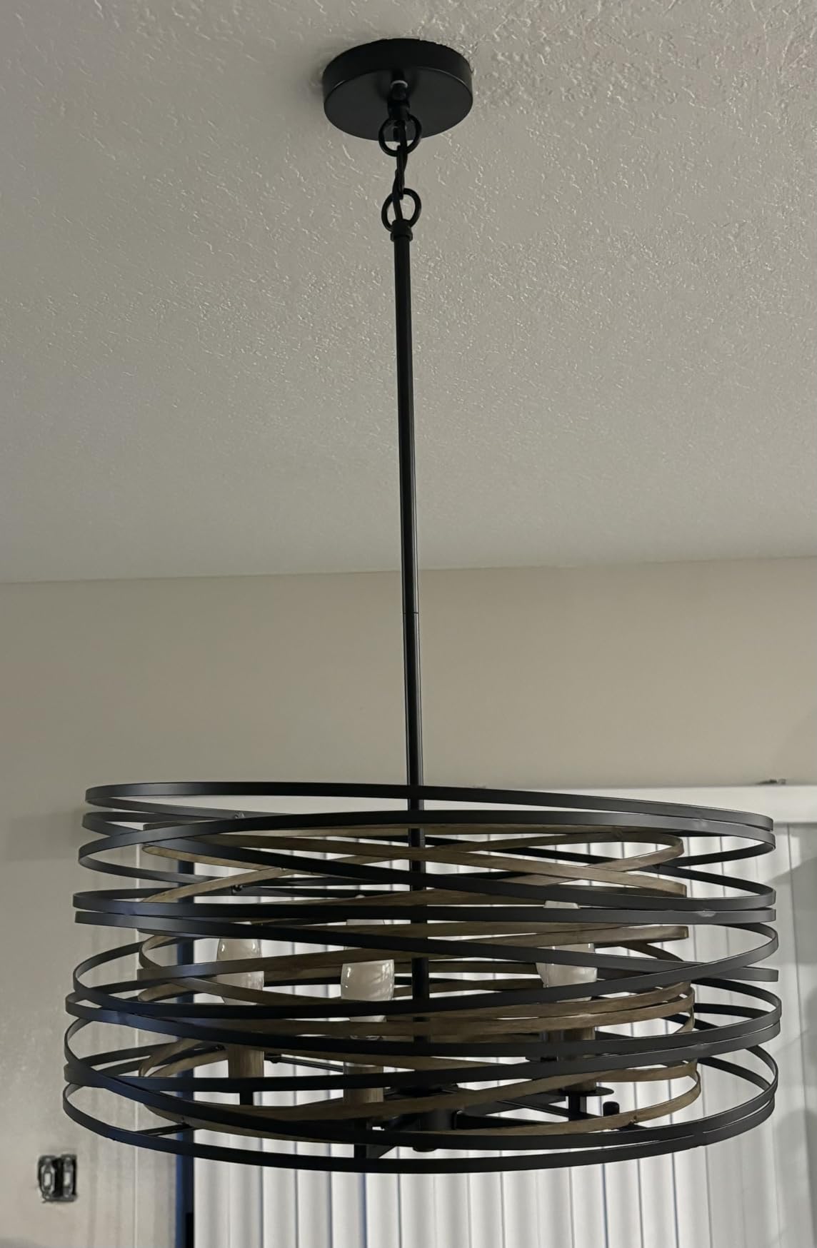 Sigaitwei 5-Light Drum Chandelier for Dining Room, 19.7