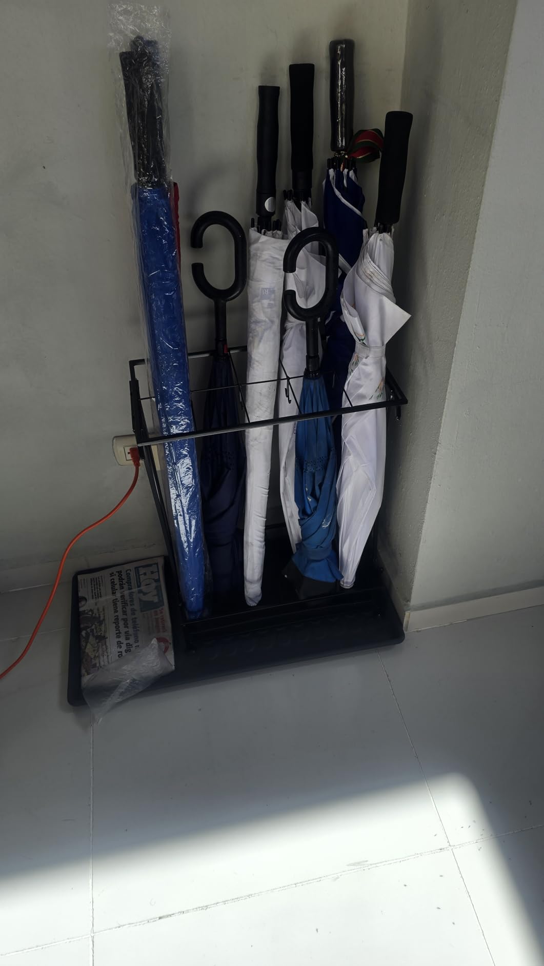 Umbrella Holder, Umbrella Stand Indoor Entryway, Umbrella Holder Outdoor, Umbrella Rack, Metal, Black customer photo 1