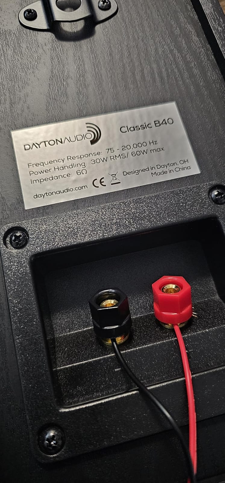 Dayton Audio Classic B40 Bookshelf Speakers, 4