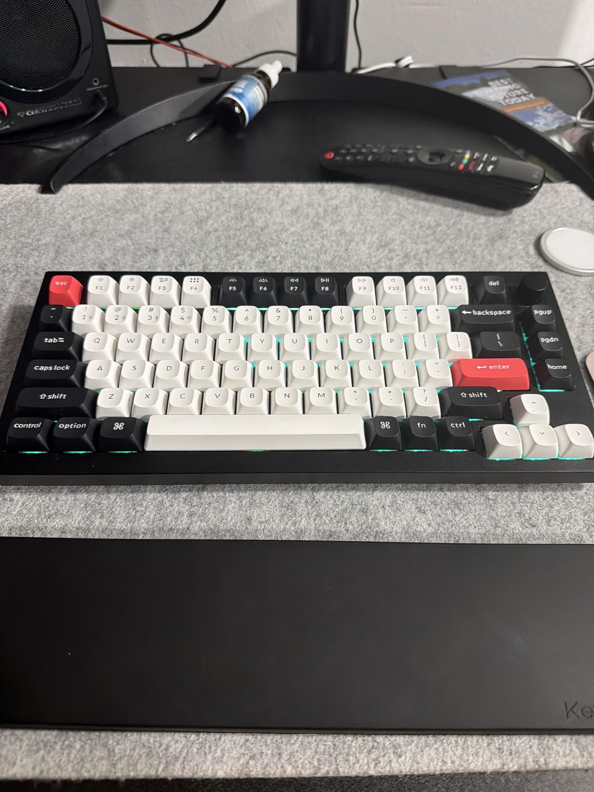 Keychron Q1 HE Wireless Custom Magnetic Keyboard, QMK Launcher | Rapid Trigger 2.4 GHz & Bluetooth 5.2 with Gateron Double-Rail Magnetic Switch for Mac Windows Linux (Hot-swappable) customer photo 1