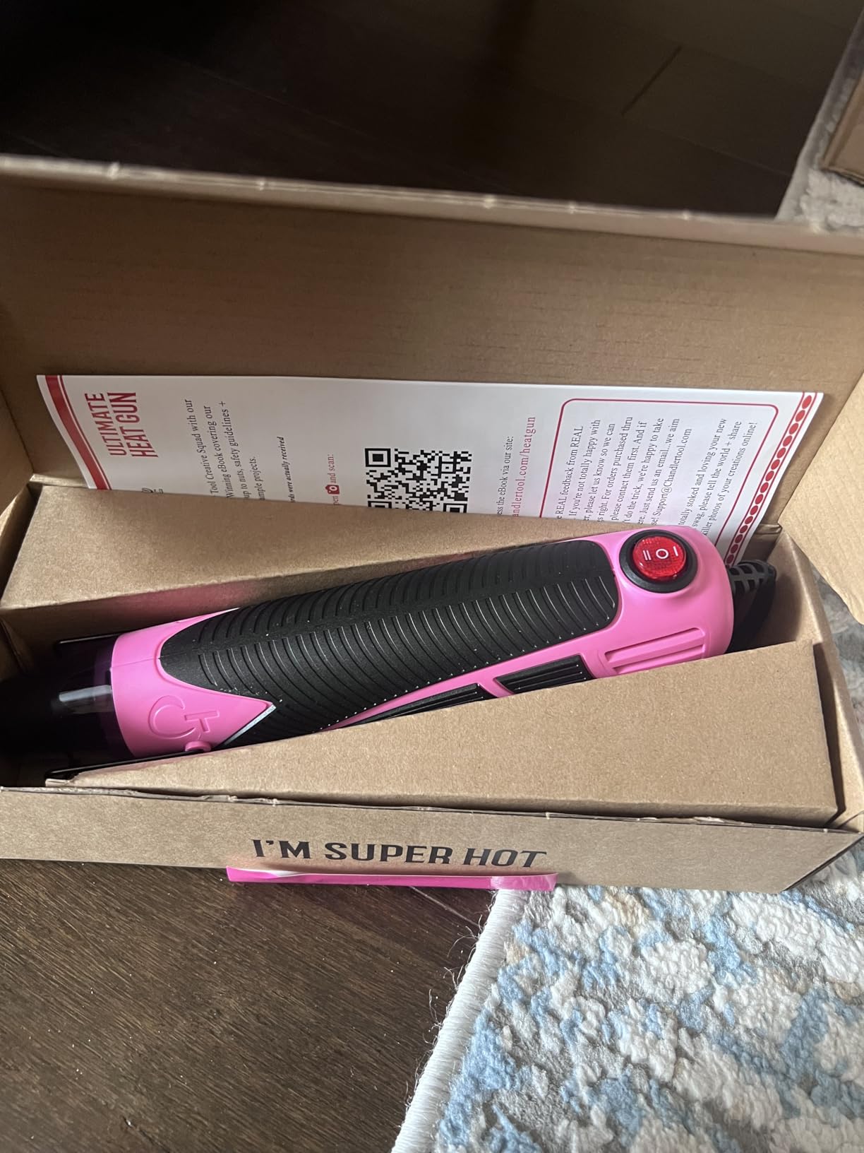 Heat Gun for Crafting, Mini Dual Temp Hot Air Gun Tool for Epoxy Resin, Shrink Wrapping, Vinyl Wrap customer photo 1