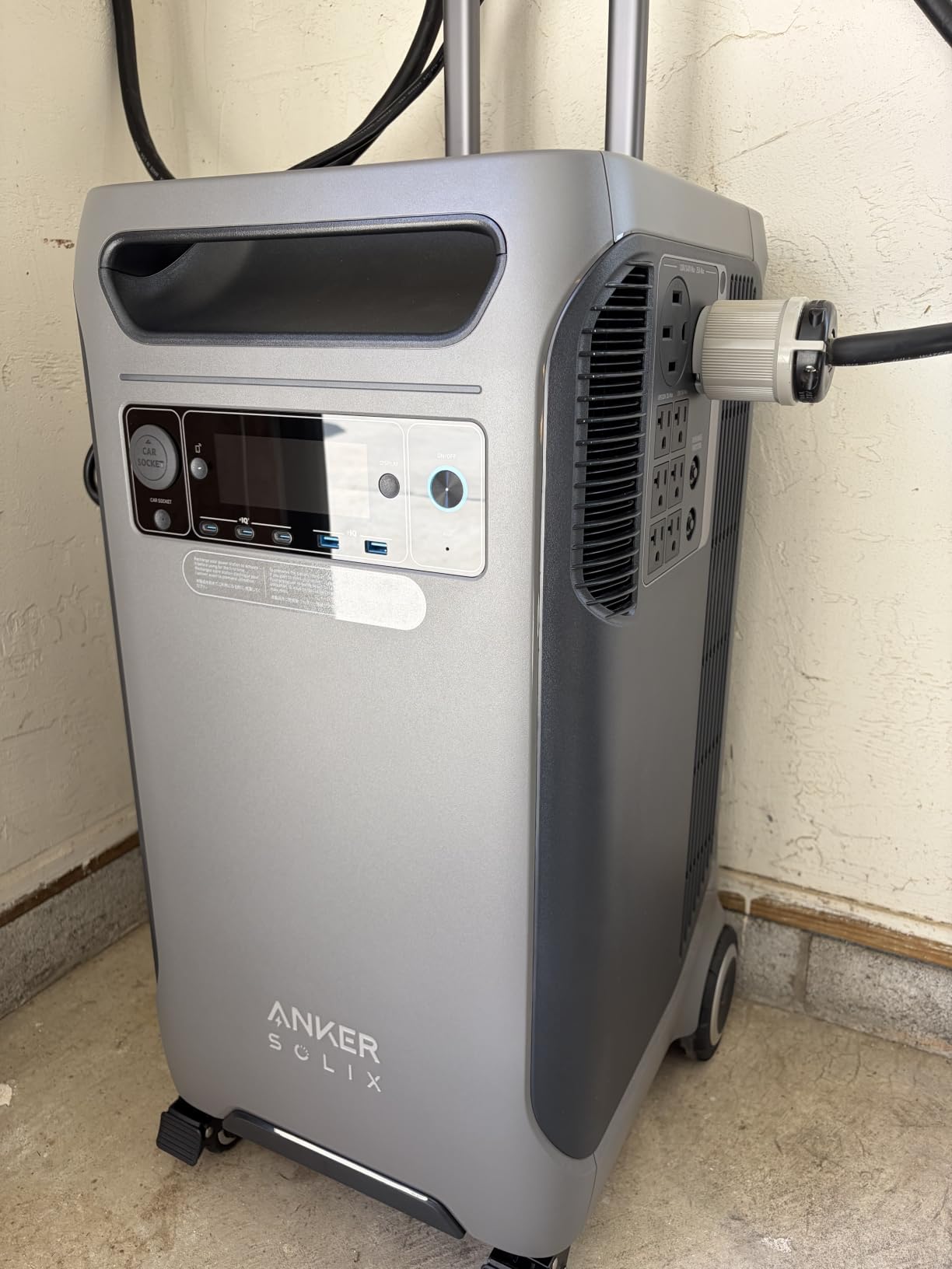 Anker SOLIX F3800 Portable Power Station and Double Power Hub, 7,680Wh | 7,680Wh LiFePO4 Battery, 120V / 240V Dual-Voltage Output, 12,000W Solar Generator for Home, Outdoor, RVs, and Emergency Use customer photo 1