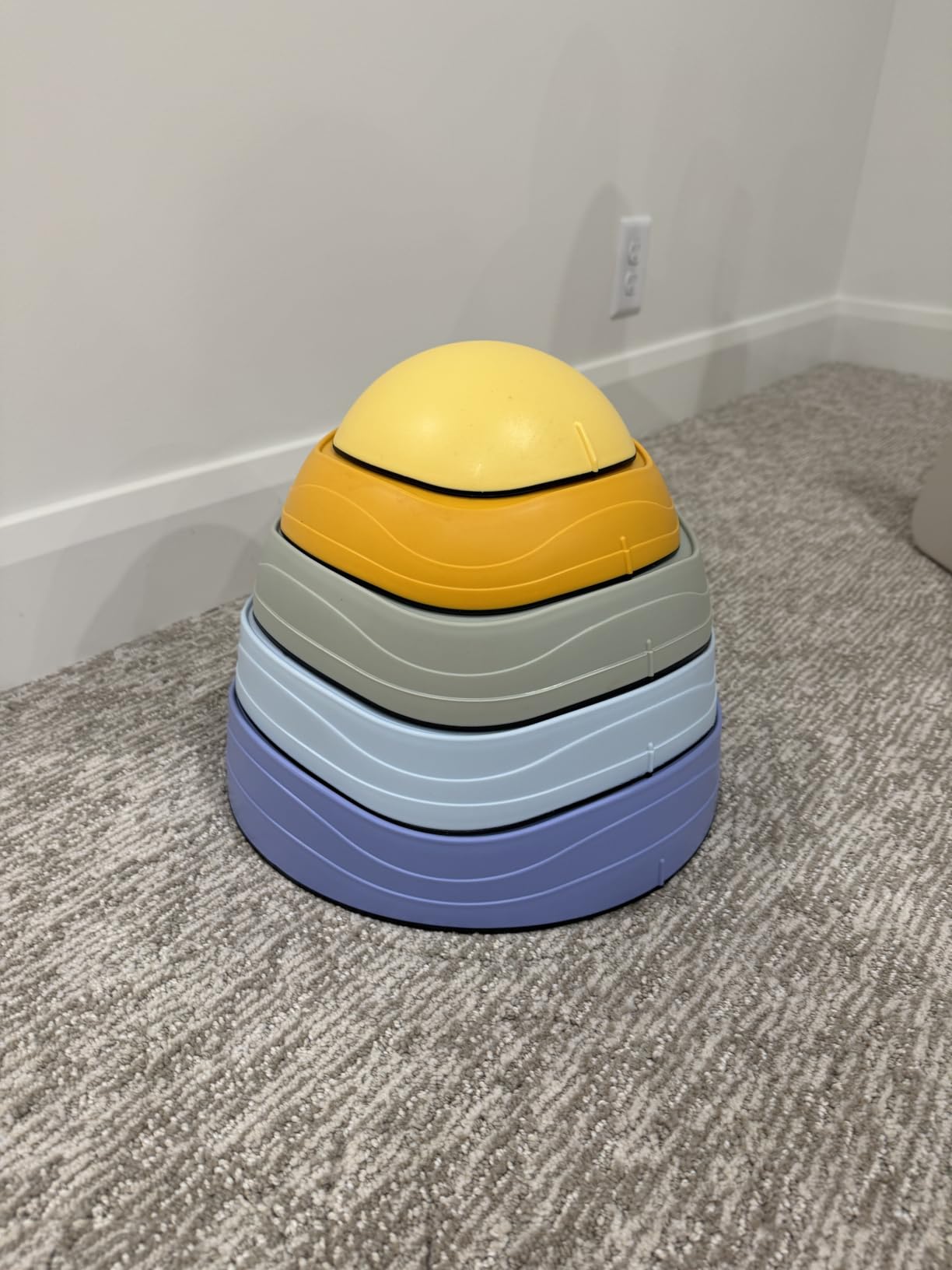 Lehoo Castle Stepping Stones for Kids, Non-Slip Sensory Toys for Toddlers | Toddler Stepping Stones, Promotes Balance & Coordination Skills, Obstacle Course for Kids, Indoors or Outdoors customer photo 1