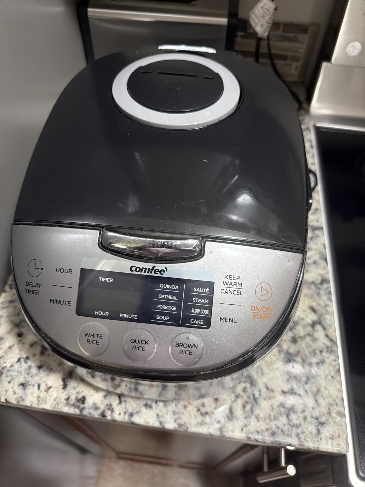 COMFEE' Rice Cooker with Fuzzy Logic, 11-Preset Modes, 6-Cups Uncooked Rice | 12 cups cooked, japanese rice cooker style, portable non-stick rice maker, steamer, fast, grain cooker, 24-hour delay timer customer photo 2