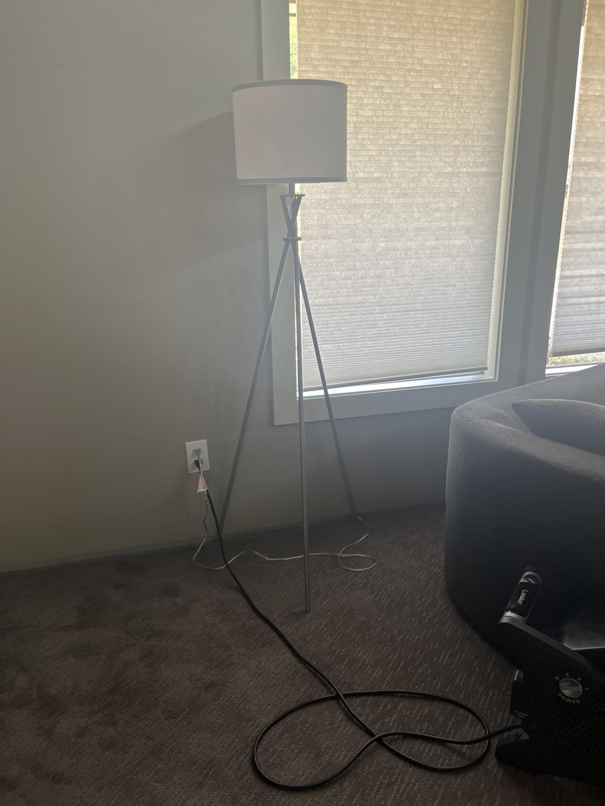 Tripod Floor Lamp Black, 61