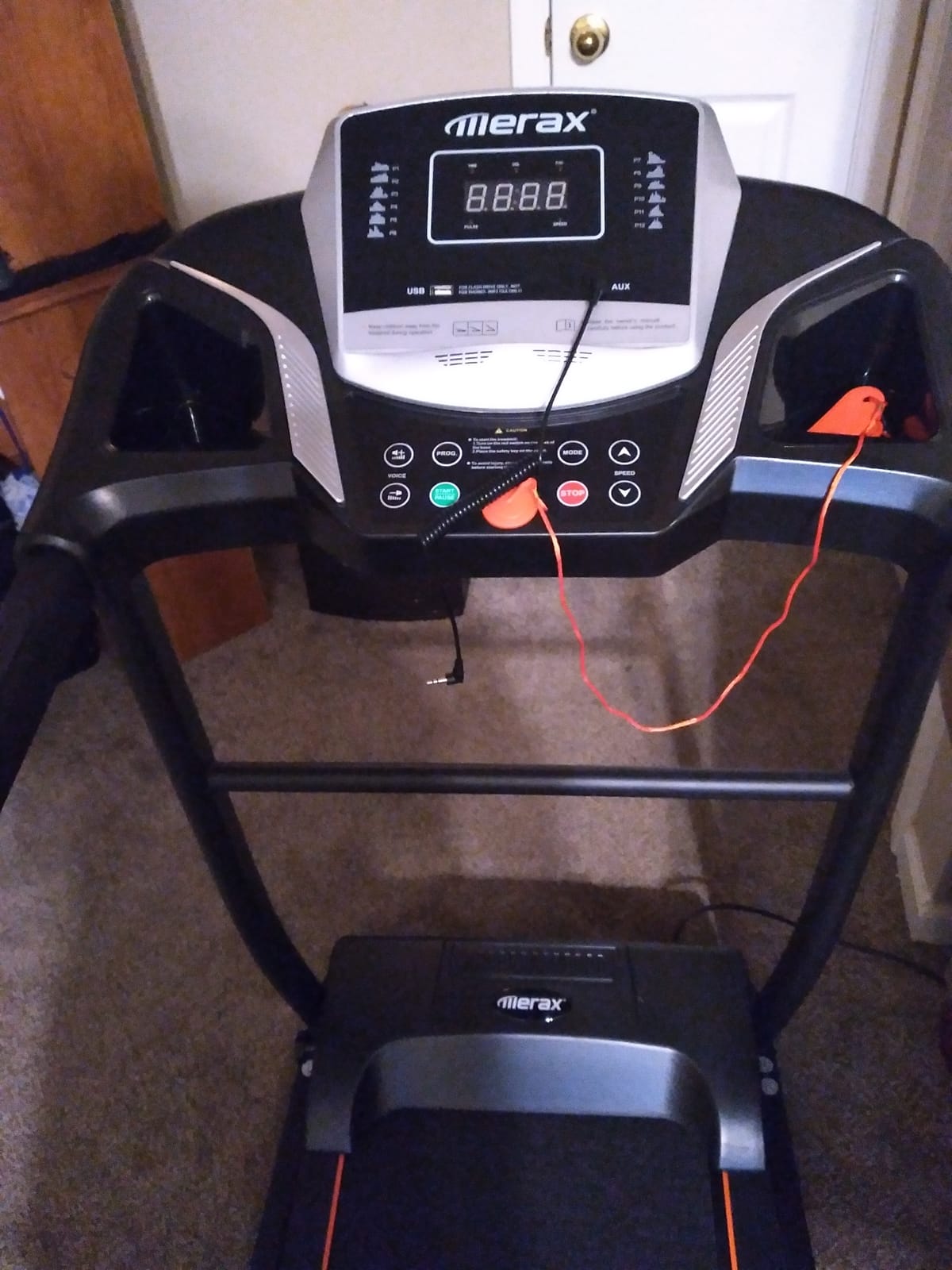 Treadmills for Home 3.0HP Quiet Foldable Treadmill with 15% Incline, Portable Walking Pad with Handle Bar, Walking Pad Treadmill with 300 LBS Capacity, Bluetooth and Heart Rate Sensors customer photo 2