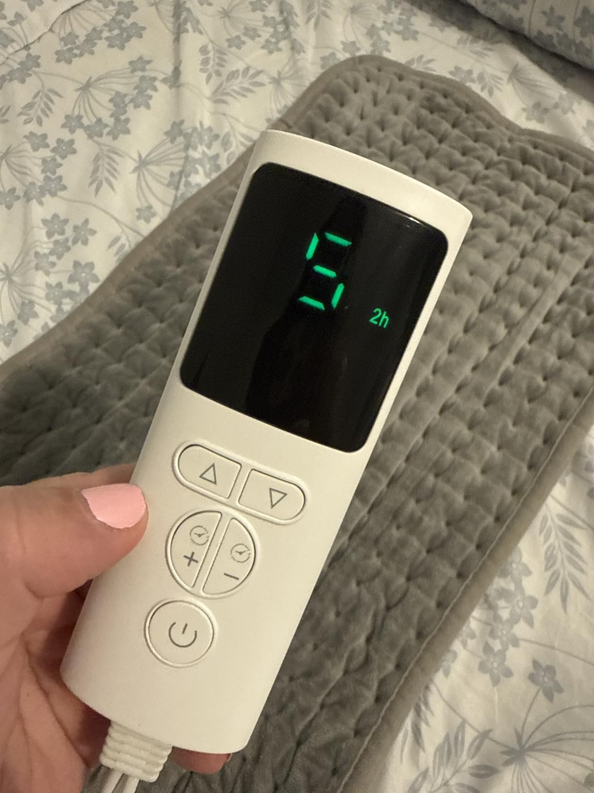 Heating Pad for Back Pain Relief, Heating Pads for Period Cramps with 9 Heat Settings & 4 Timers Auto-off, Machine Washable, Dry & Moist Heat, Soft Electric Heating Pad for Sore Muscles, 12x24 customer photo 2