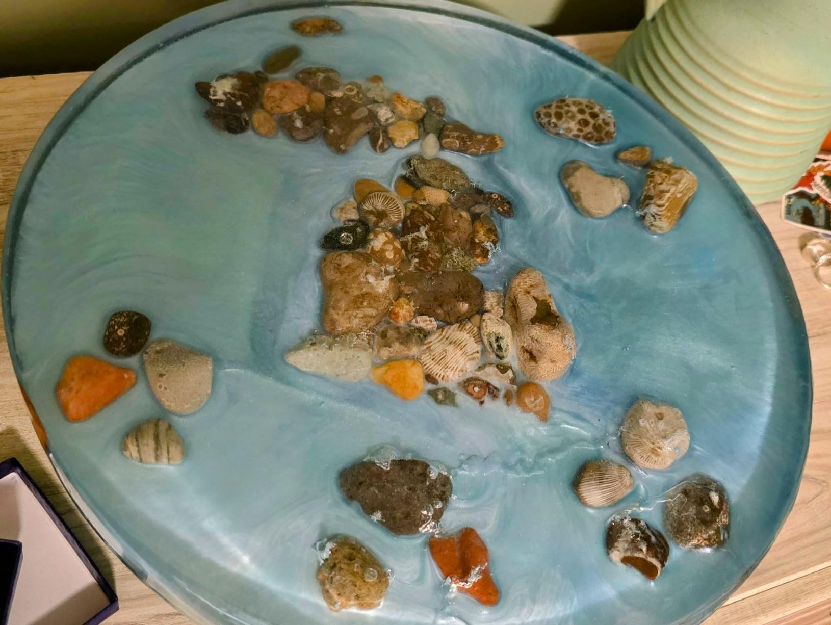 Alaskey Premium Round Resin Table Silicone Mold 14