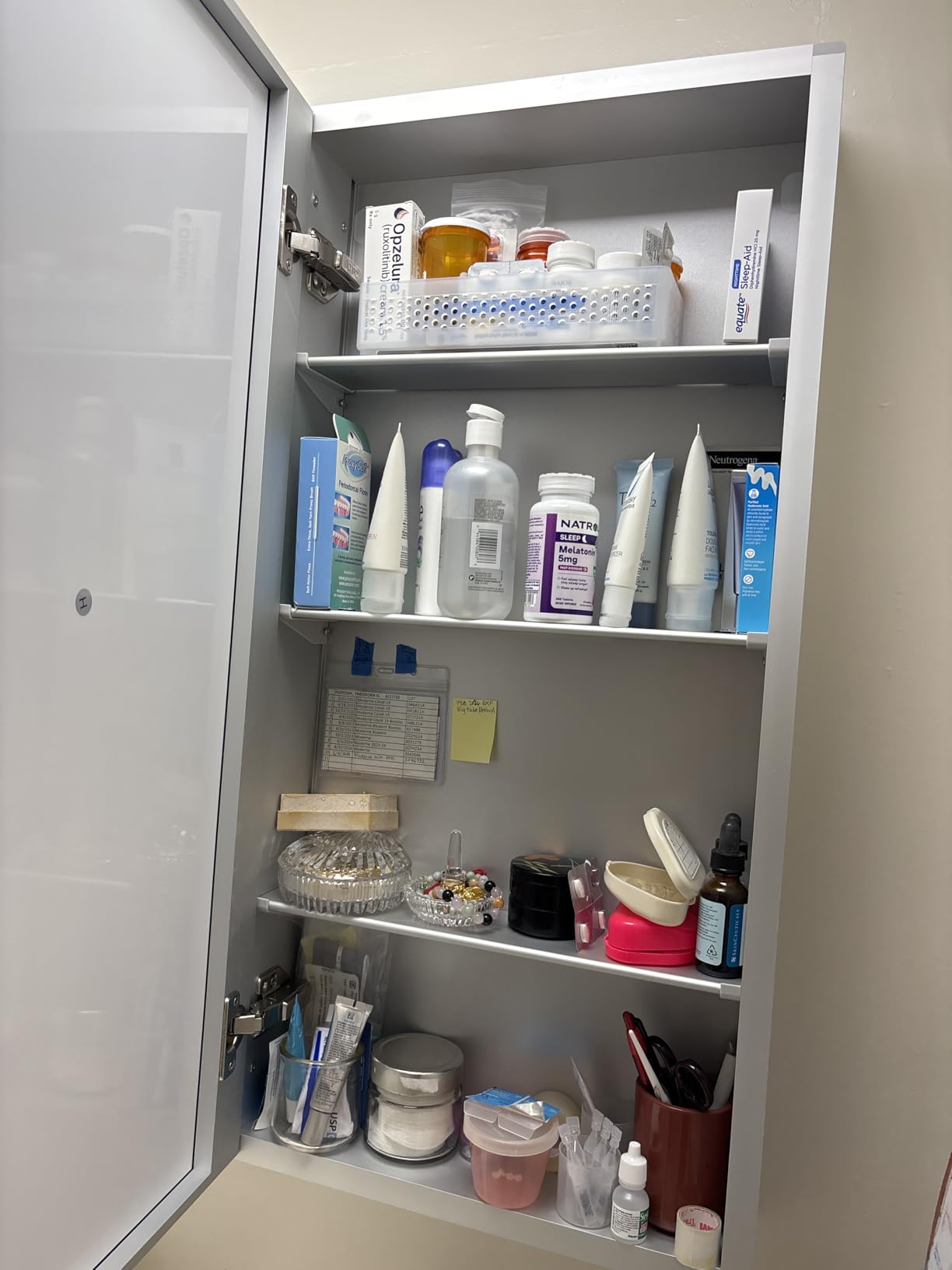 TokeShimi 20x26 Medicine Cabinet Mirror with Storage Tempered, Aluminum Surface Mount or Recessed Medicine Cabinet Silver with Adjustable Shelves for Bathroom Vanity Modern Farmhouse customer photo 2