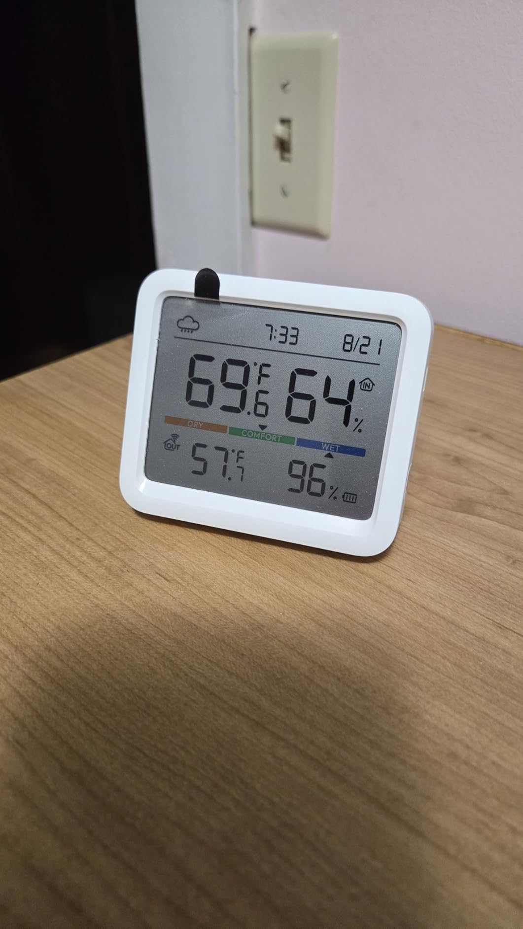 SwitchBot Meter Pro, Digital Hygrometer & Thermometer - Wireless Indoor Temperature & Humidity Monitor with Bluetooth App Control, Real-Time Alerts (1, Meter Pro) customer photo 1