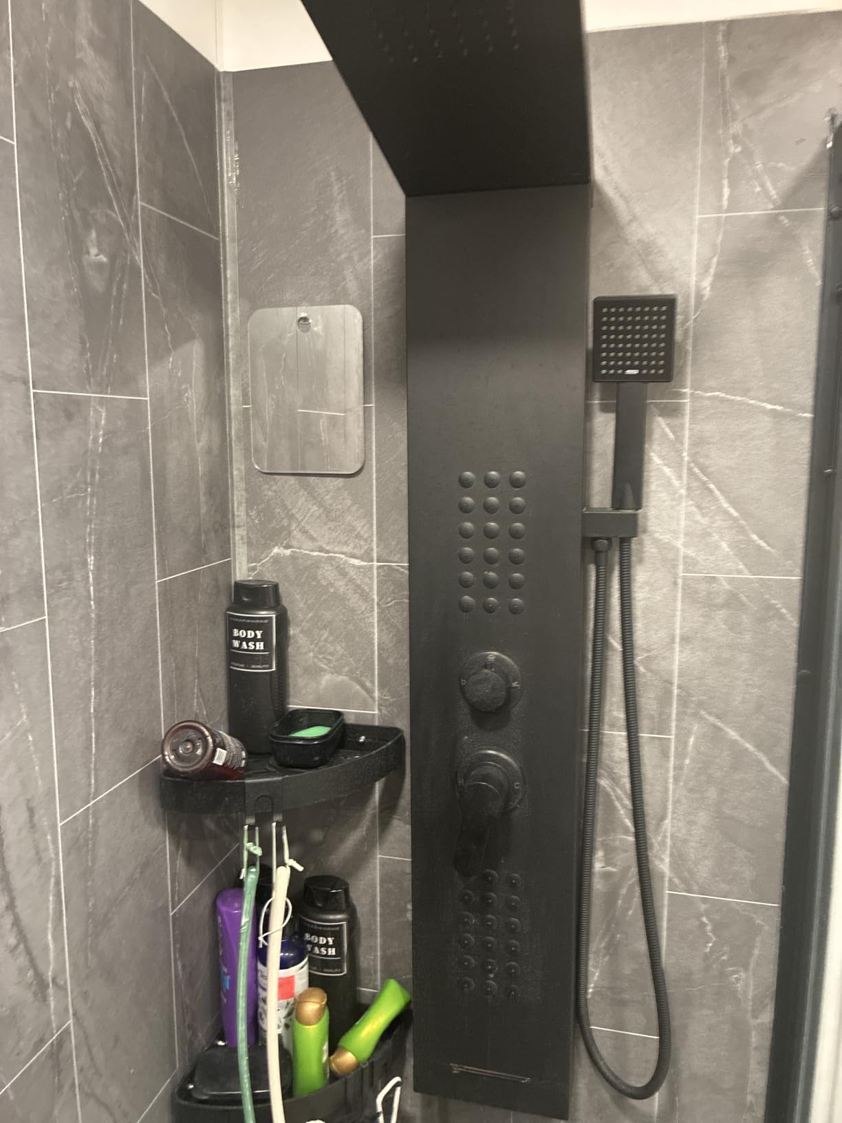 ROVATE Shower Panel Tower System with Rainfall Shower Head, Matte Black | Shower Tower with Powerful Body Jets, Handheld Shower and Tub Spout, Stainless Steel Shower Column Black High Pressure customer photo 1