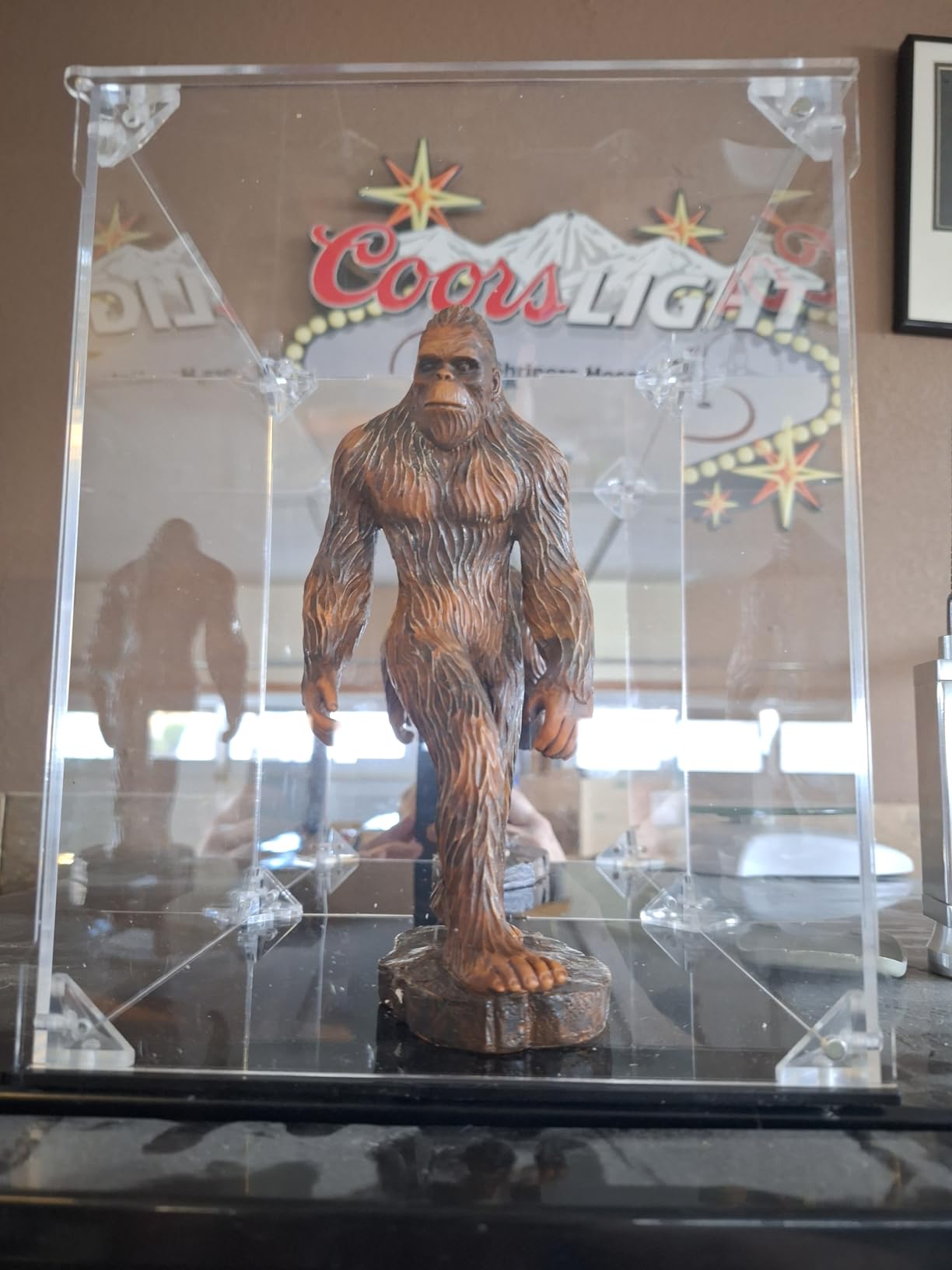 Acrylic Display Case for Collectibles Assemble Clear Football Display Case Box, Alternative Glass Case for Action Figures Lego Model Doll Toys Display (12x8x8 inch; 30x20x20 cm) customer photo 2