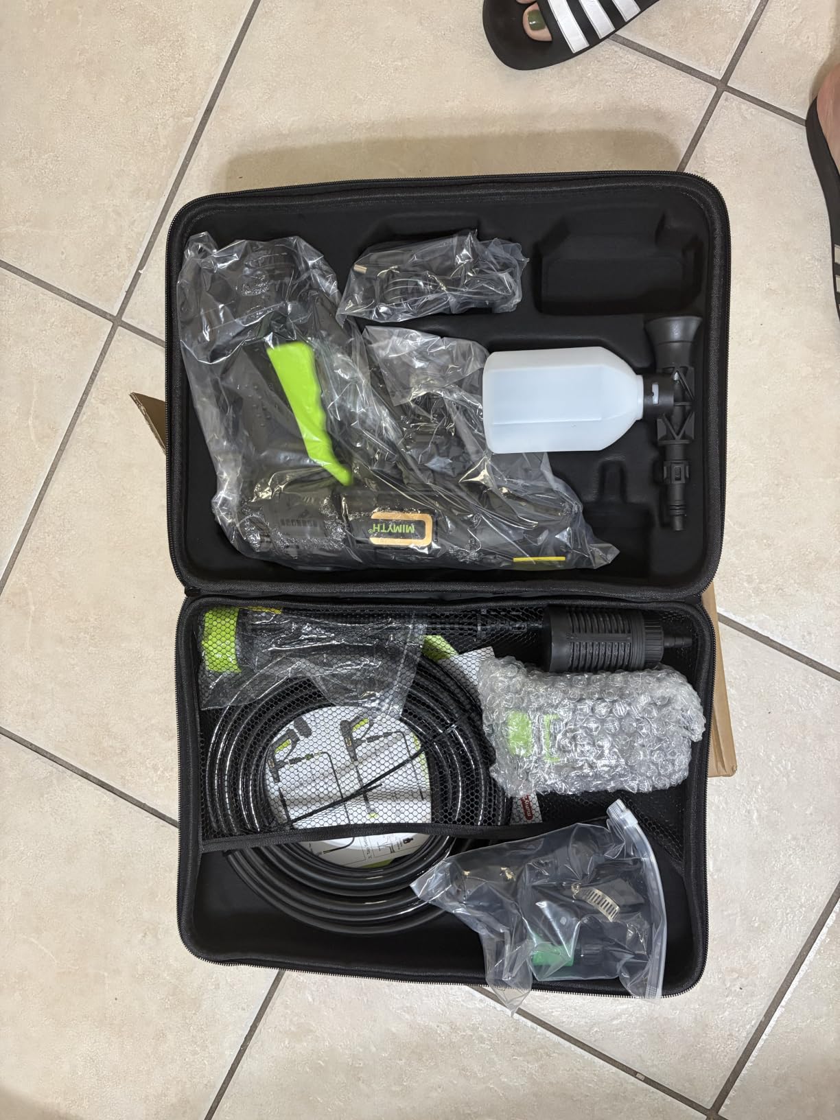 Cordless Pressure Washer, Handheld Portable Battery Cordless Power Washer (Pale Green) customer photo 2