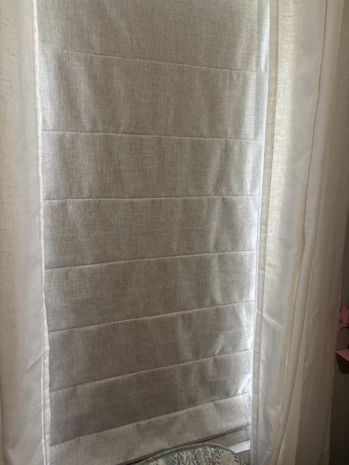 LazBlinds No Drill Cordless Roman Shades, 34