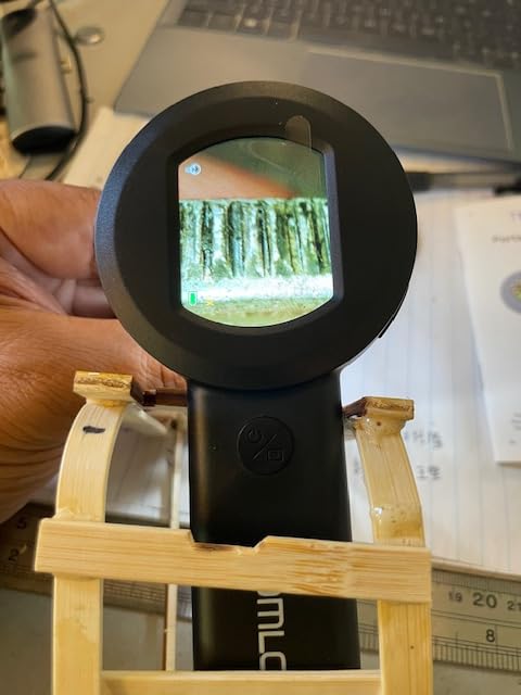 TOMLOV P10 Handheld Coin Magnifier with Light, Portable Jewelers Loupe Digital Microscope with 2