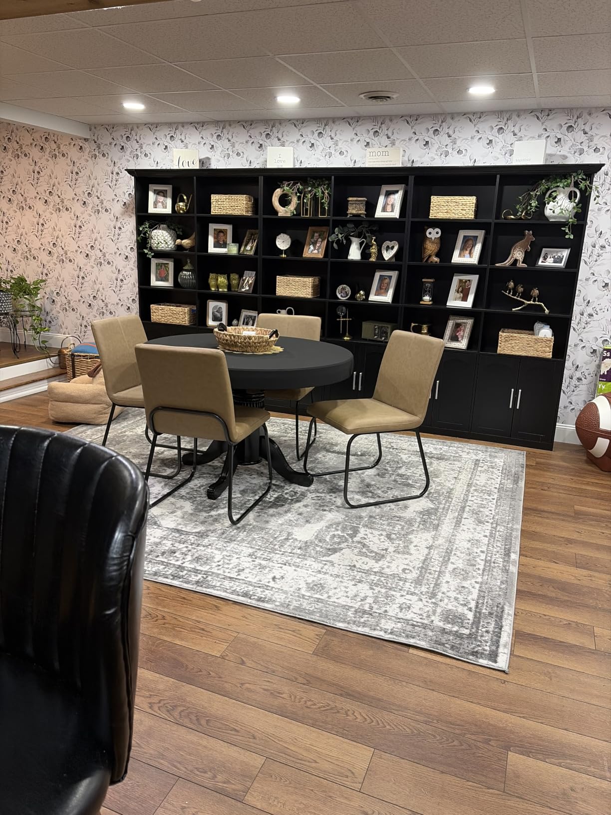 Bookshelf and Bookcase with Doors, Double Wide Large Bookshelves | Industrial Open Display Shelves 6 Tier, 73'' Tall Bookshelf with Storage Cabinets for Office, Home, Living Room, Library, Oak customer photo 1