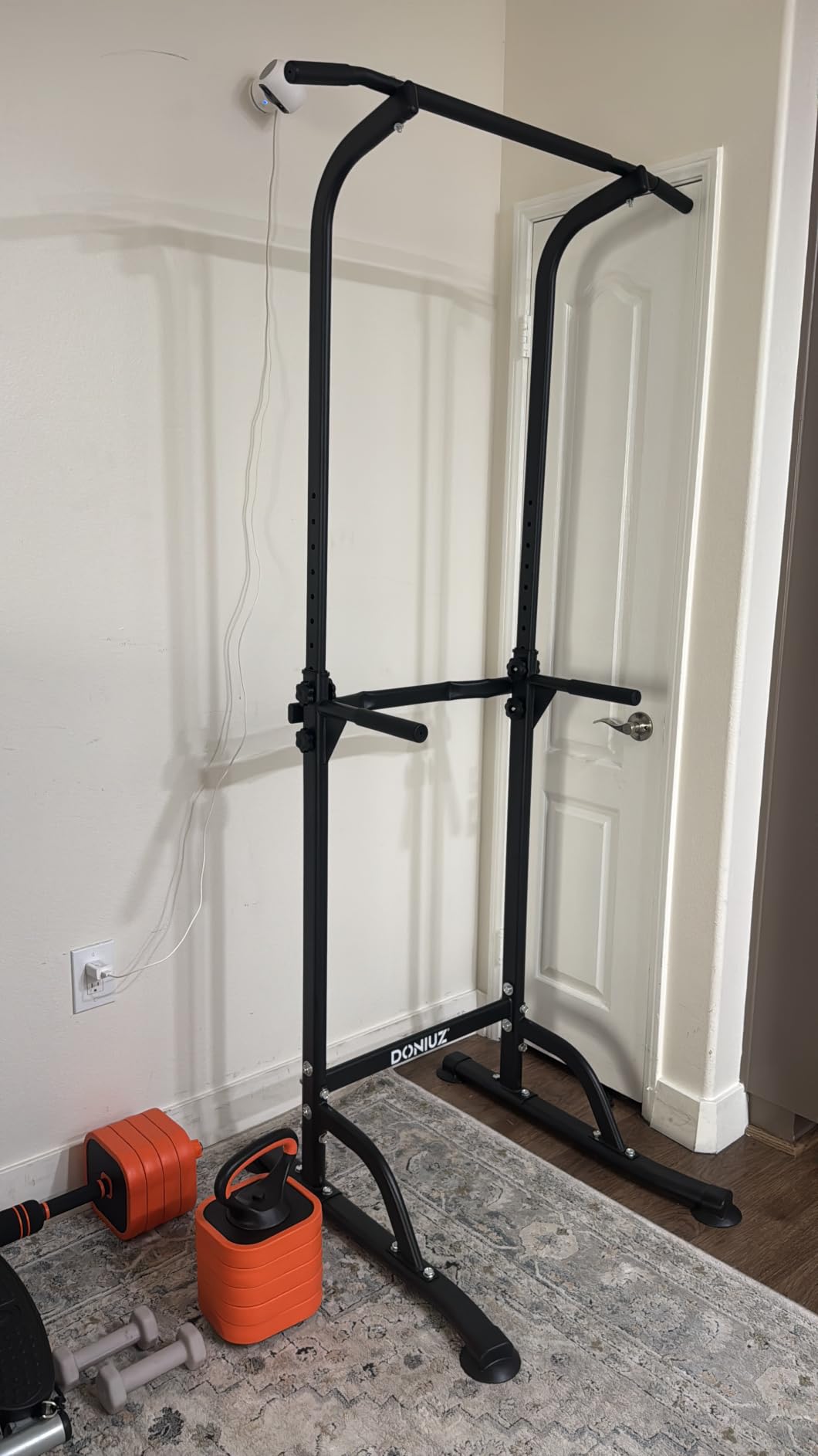 DONIUZ Power Tower Pull Up Bar and Dip Station, Multi-Function Home Gym, Strength Training Fitness Equipment, Height Adjustable customer photo 1