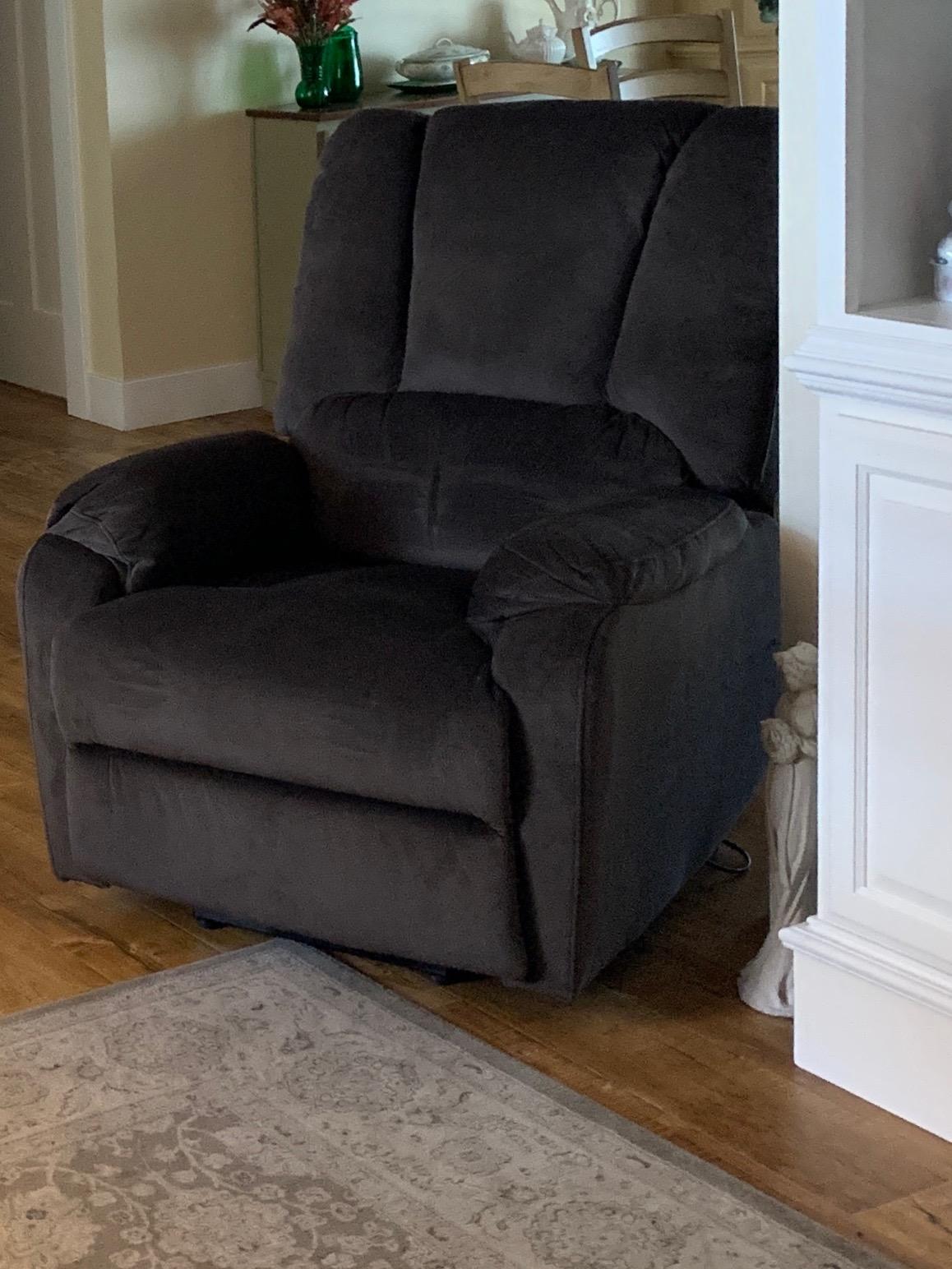CANMOV Oversized Power Lift Recliner Chair for Elderly, Big and Tall Electric Recliner Chair with Massage and Heating, Dual Motor Heavy Duty Lift Recliner with USB Port, Cup Holders, Pockets, Grey customer photo 1