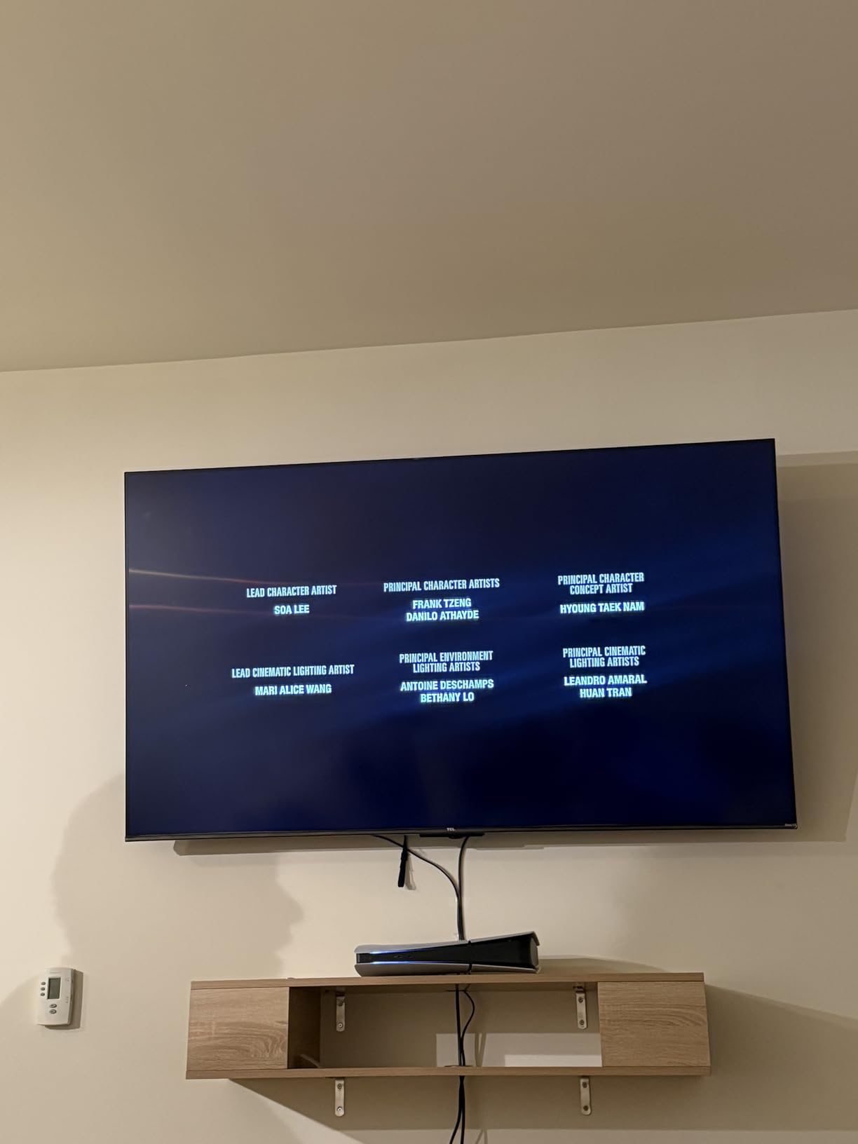 GHC Floating TV Stand, Wall Mounted Entertainment Center and Cabinet Shelf, TV Console with Storage for TVs up to 55