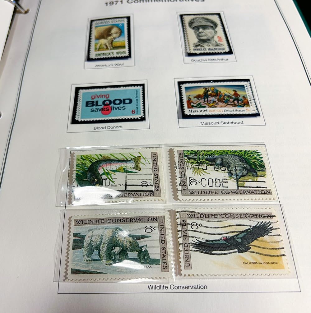 Stamp Collecting Supplies - 760 OPP Stamp Sleeves, 8 Sizes with Easy-Open Design, Clear Stamp Album Refill Pockets for Safe Storage & Display, Stamp Collectors Kit customer photo 1