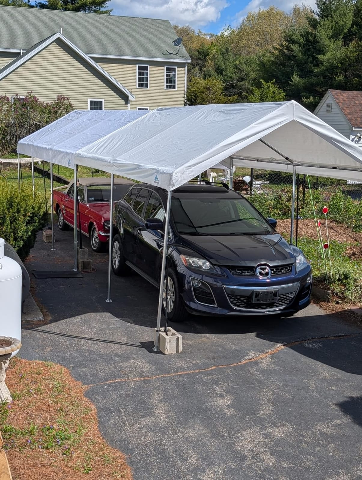 ADVANCE OUTDOOR 12x20 ft Heavy Duty Carport Potable Car Canopy Garage Party Tent Boat Shelter, Adjustable Height from 9.5 ft to 11 ft, Green customer photo 2