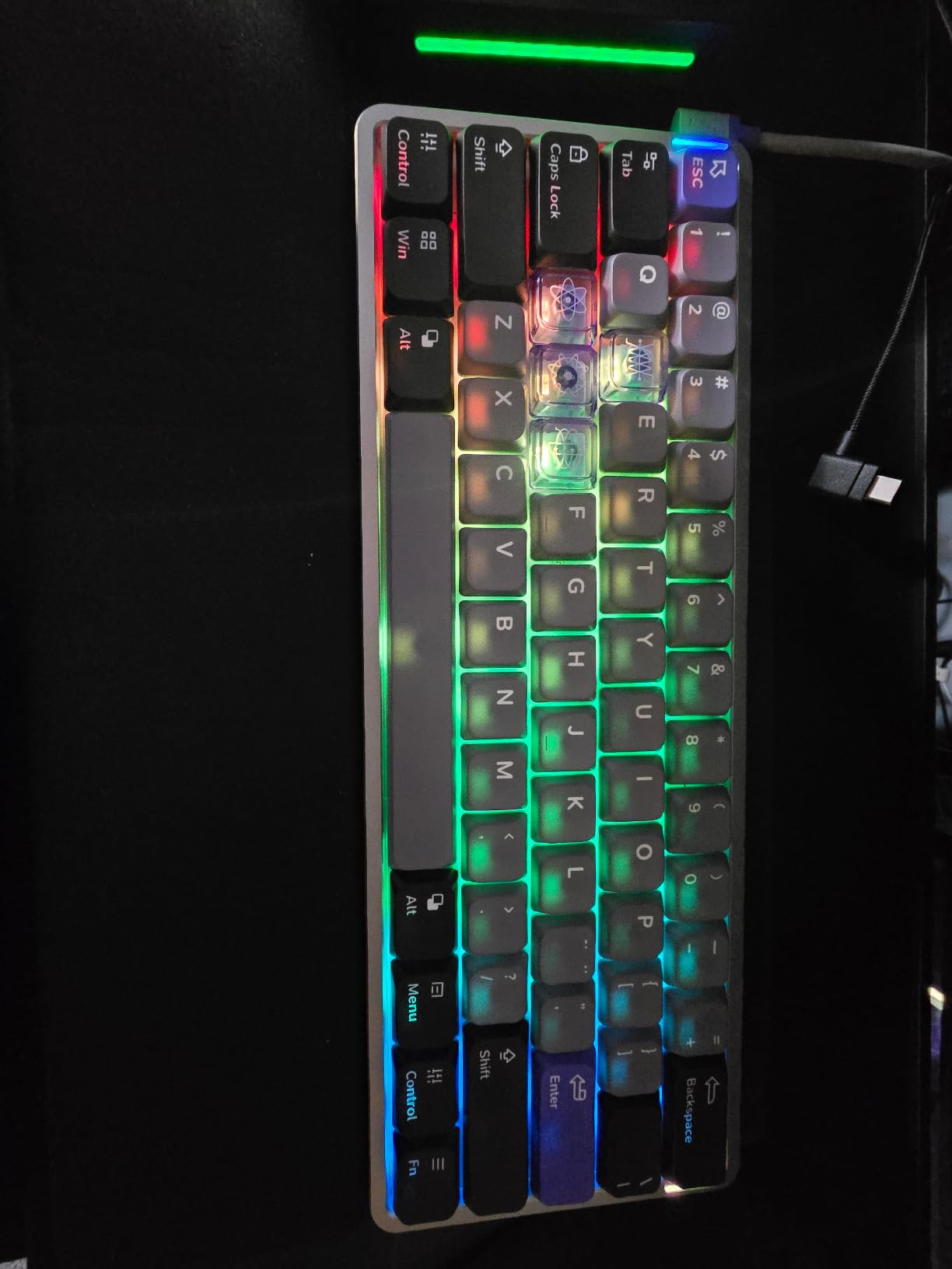 Air60 HE Wired Magnetic Gaming Keyboard, 61 Keys Rapid Trigger, 60% Compact, Actuation Point Adjustable, 8K Hz Polling Rate, Hall Effect Keyboard Low-Profile Magnetic Jade Switch customer photo 2