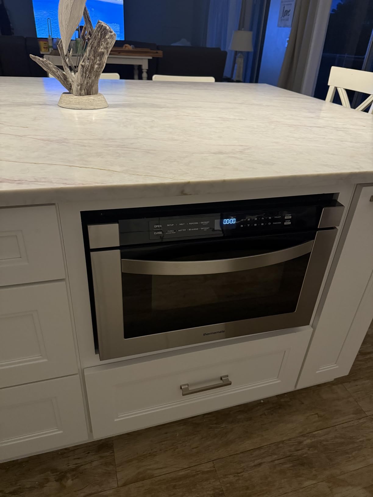 24 Inch Built-in Microwave Drawer, ThermoMate 1.2 Cu. Ft. Microwave Drawer with Automatic Presets, 1000 Watts with 11 Power Levels, Touch Controls, Sensor Cooking, Defrosting Rack, Stainless Steel customer photo 1